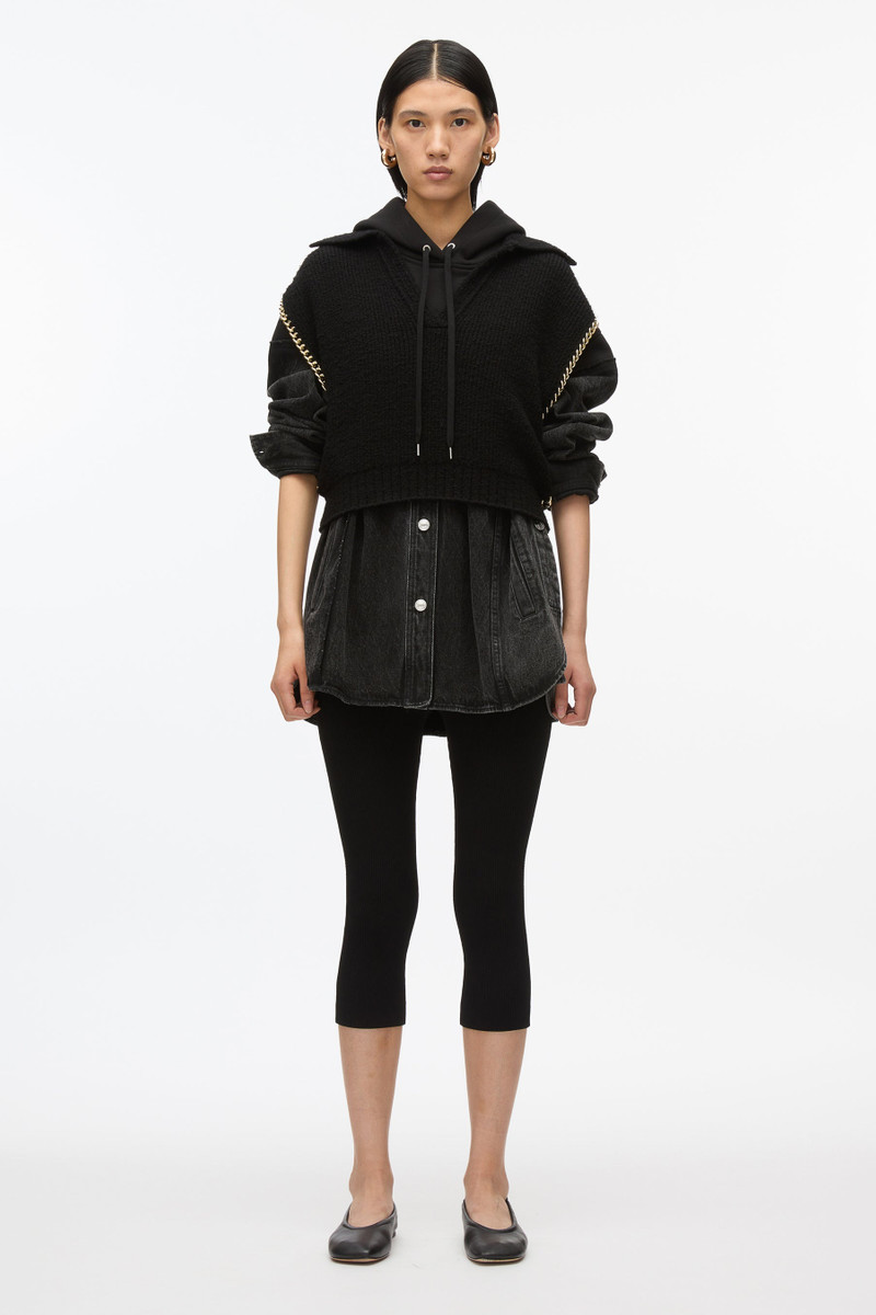 3.1 Phillip Lim Chainlink Bouclé Cropped Polo outlook