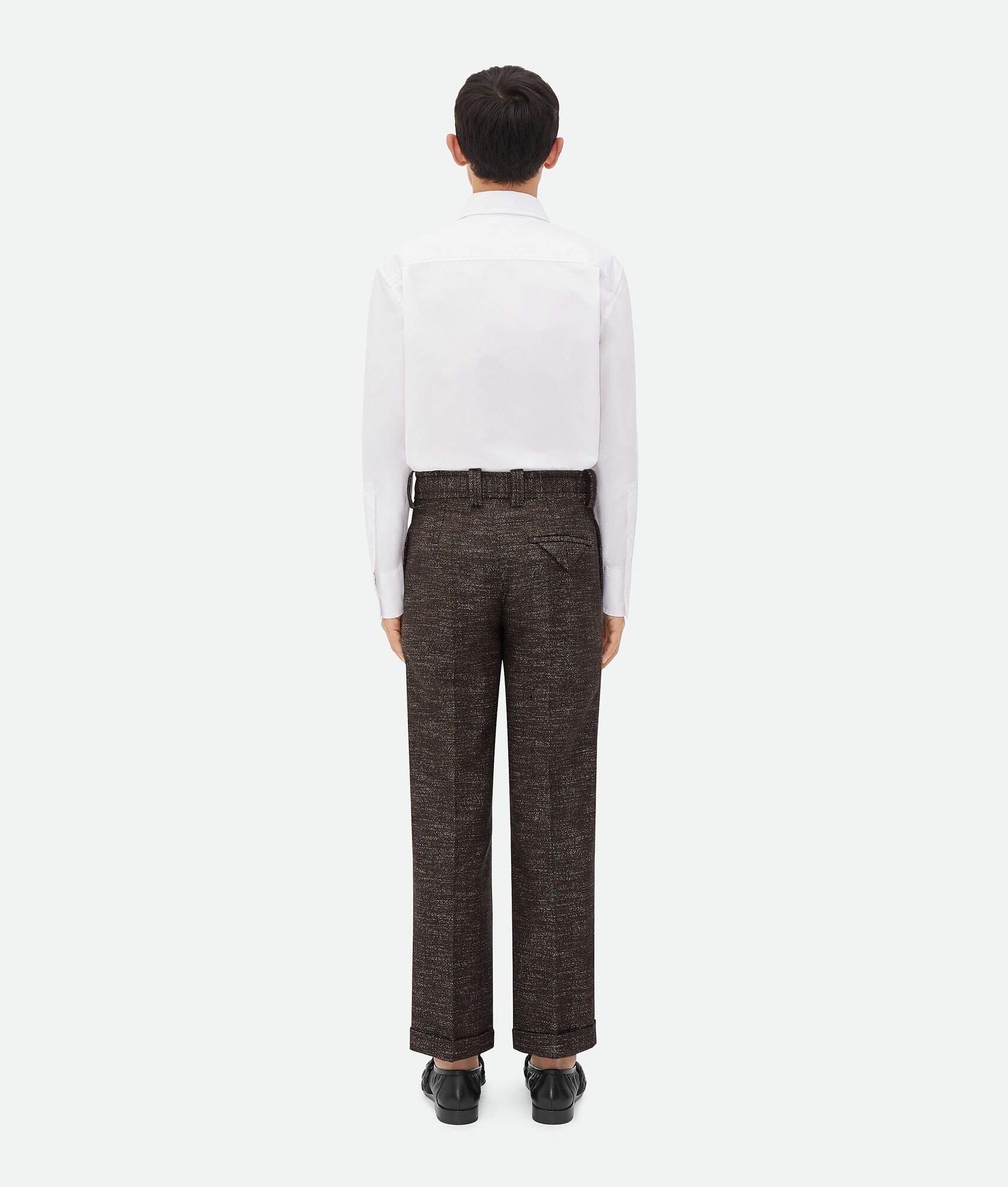 Textured Wool Speckled Trousers - 3