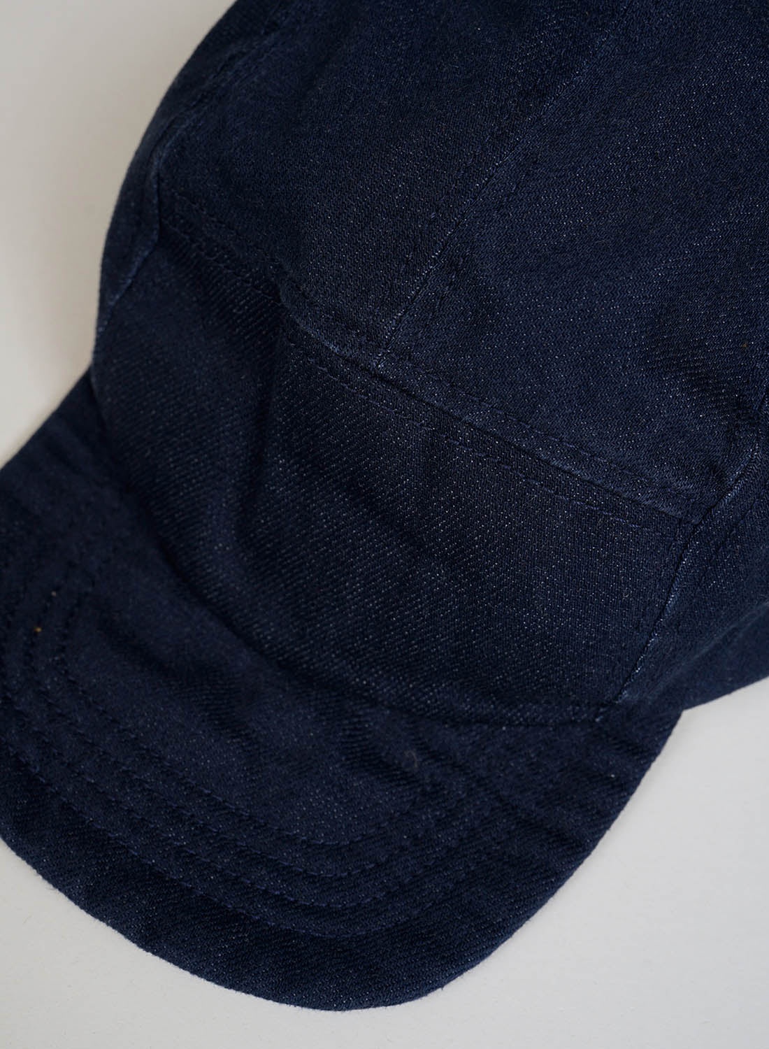 Nigel Cabourn 5 Panel Cap Heavy Cotton in Black Navy
