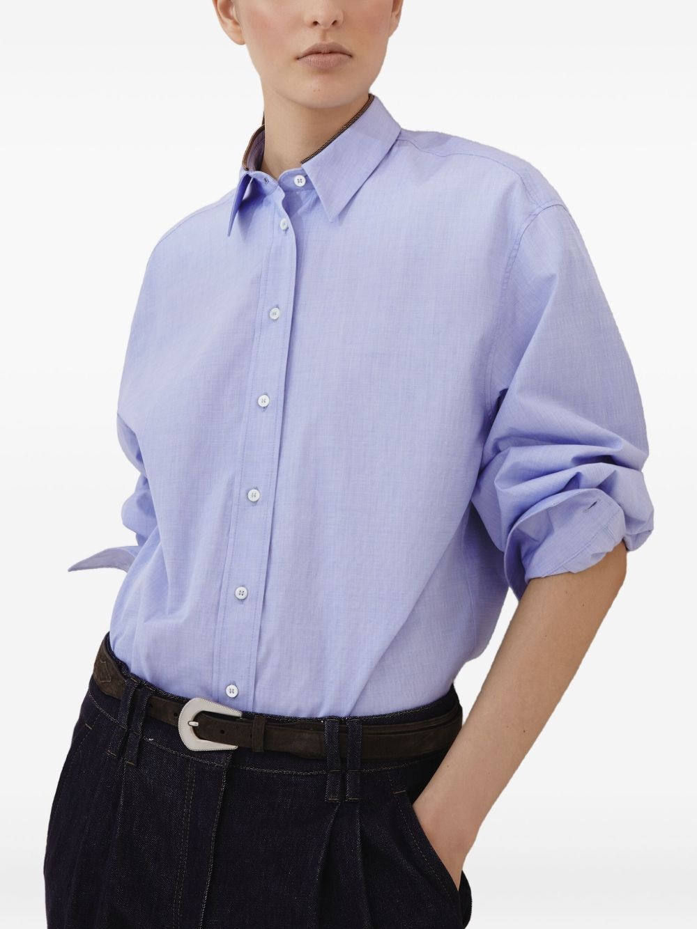 long-sleeve button-up shirt - 5