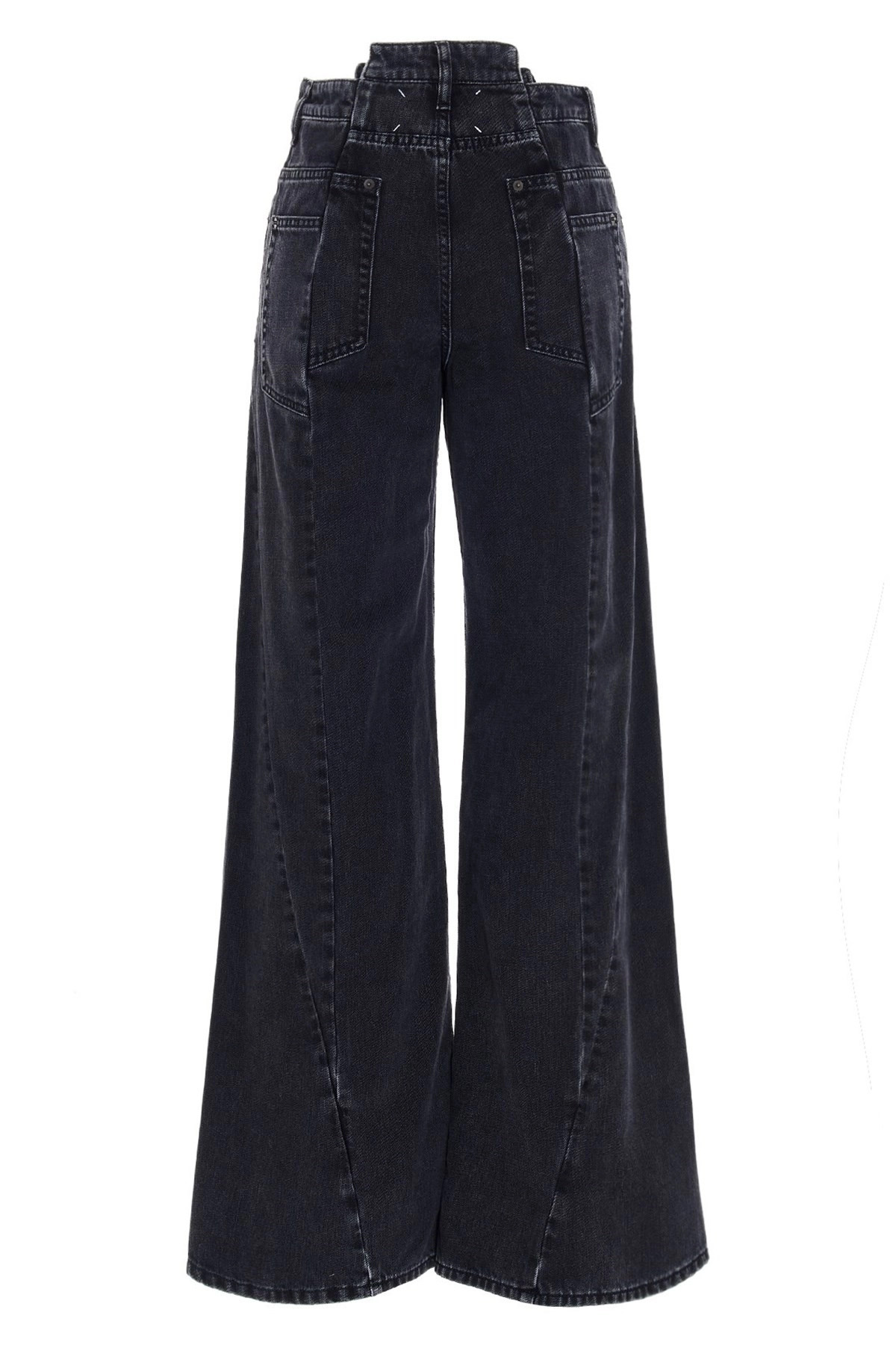 Jeans asymmetrical waist - 4