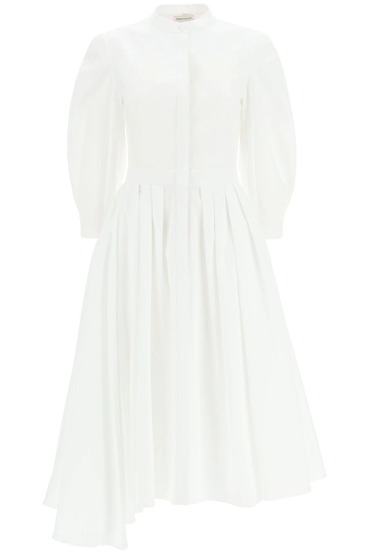 ASYMMETRICAL DRESS IN COTTON PIQUET - 1