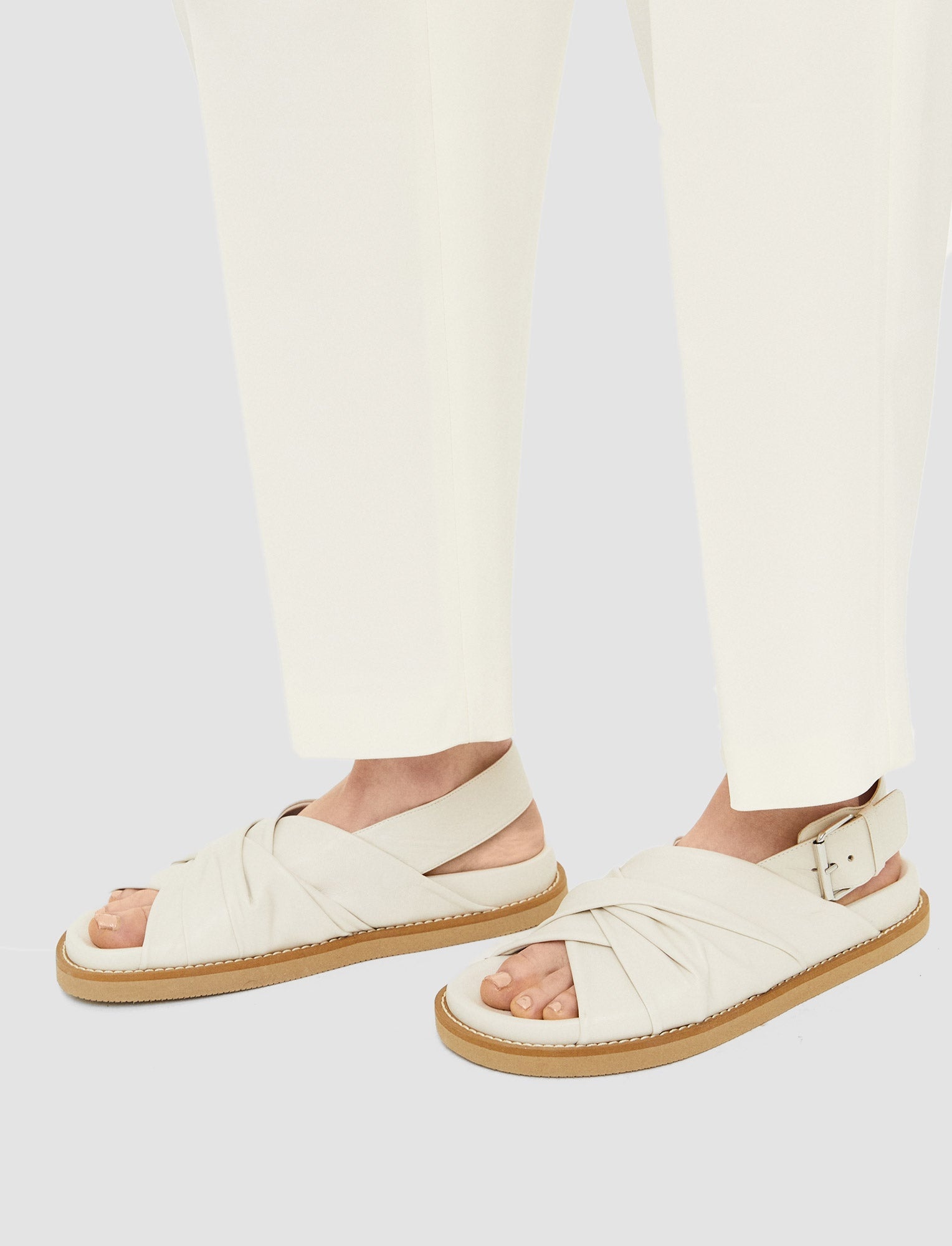 Leather Jazzy Strap Sandals - 4