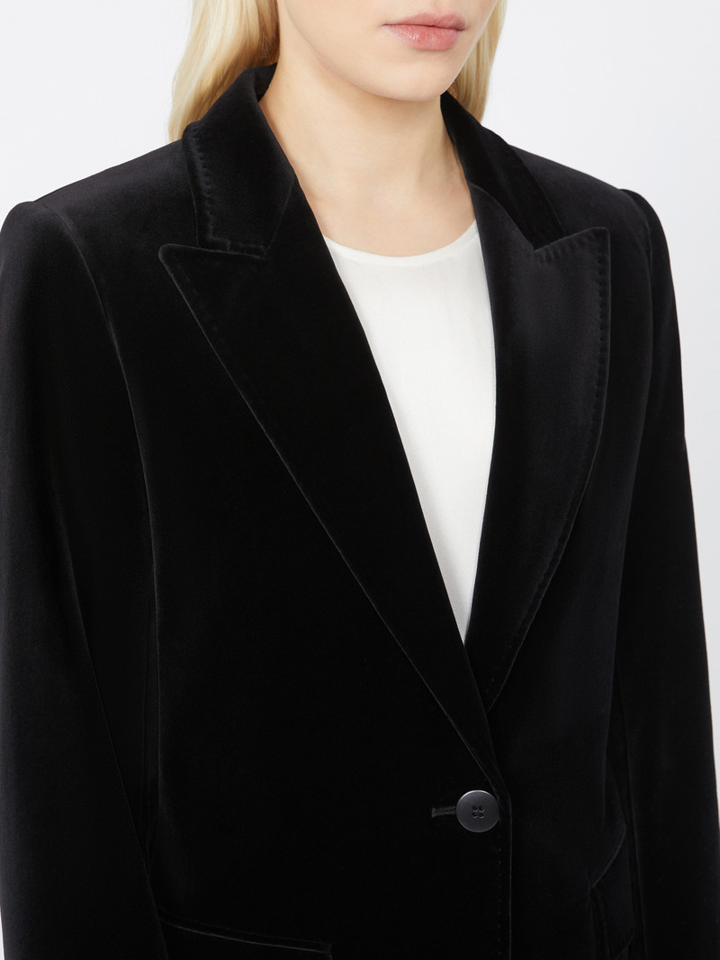 QUADRO Smooth velvet blazer 5