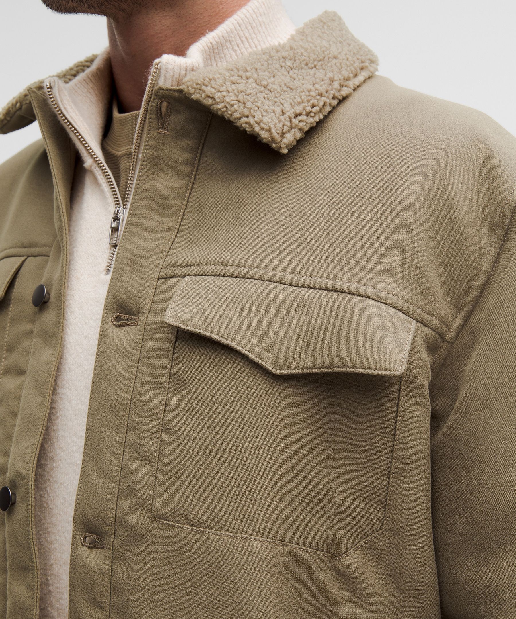 Sueded Utility Jacket - 7