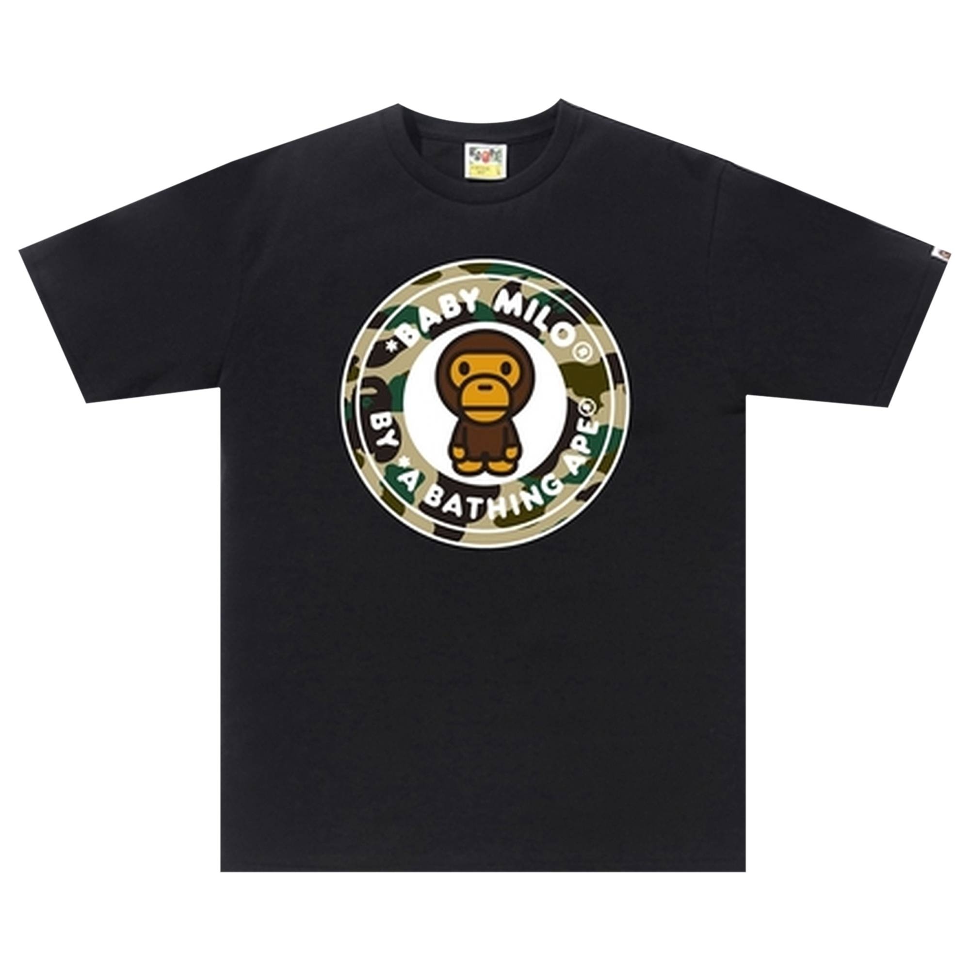 BAPE 1st Camo Milo Busy Works Tee 'Black/Yellow' - 1