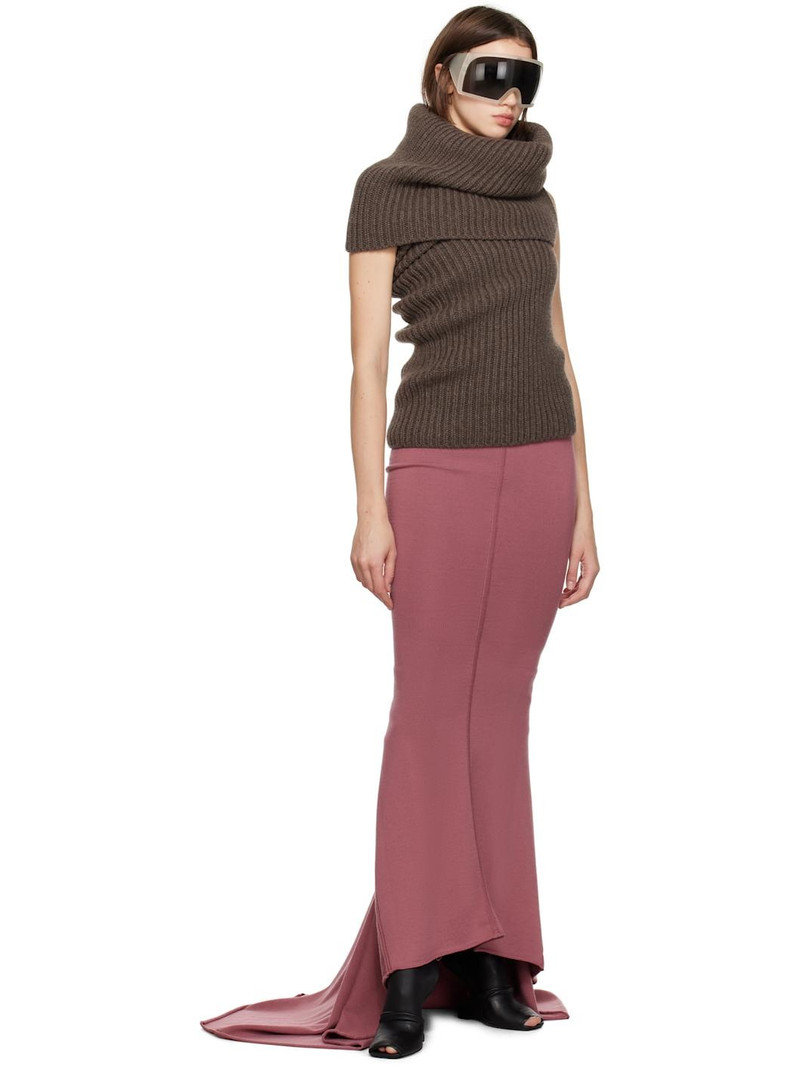 Rick Owens Pink Porterville Dauphine Maxi Skirt outlook