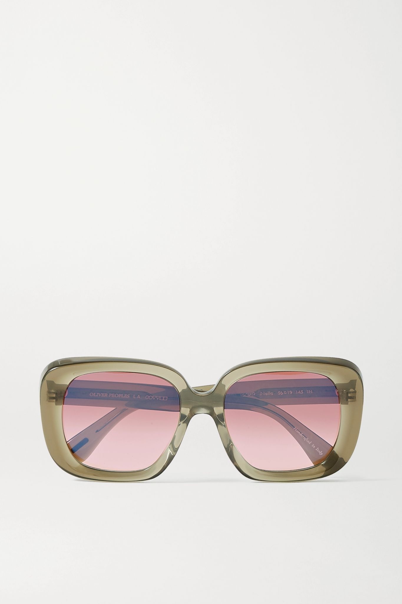 Nella oversized square-frame acetate sunglasses - 1