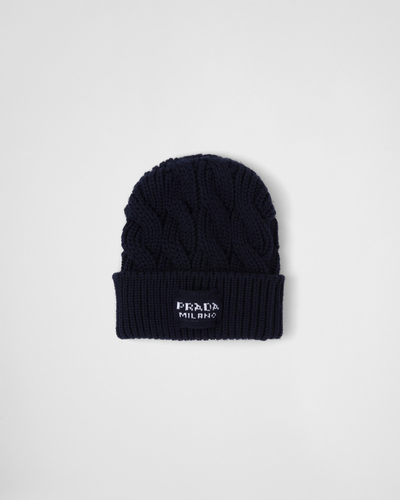 Cable-knit wool beanie 1