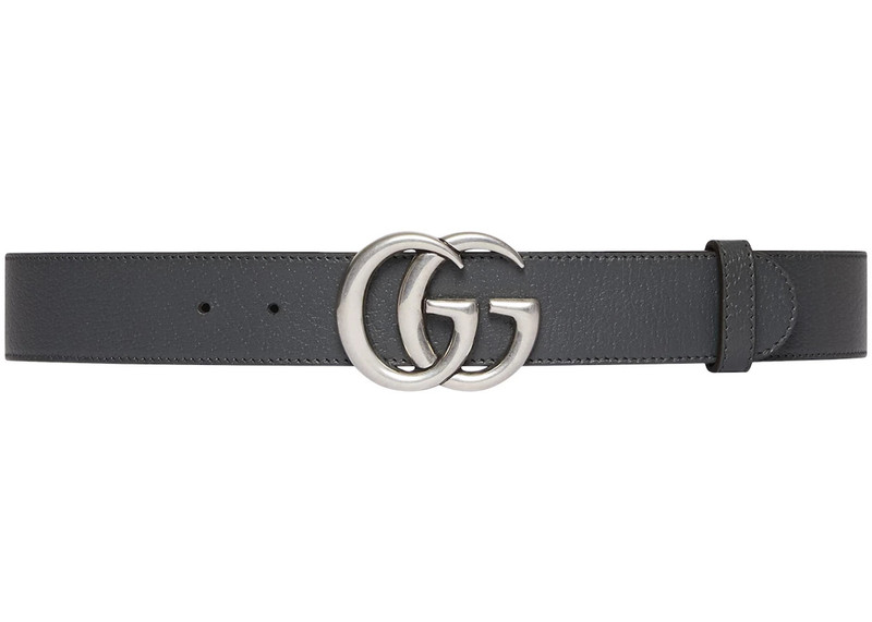 GUCCI Gucci GG Marmont Reversible Belt Grey/Black outlook