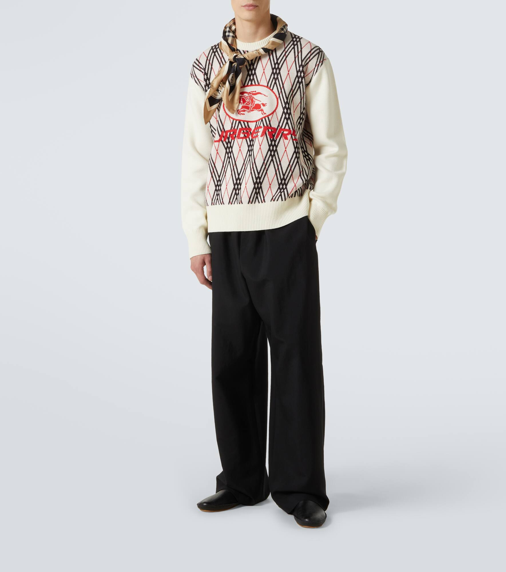 Argyle jacquard sweater - 2