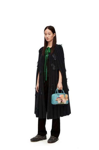 Loewe Feathers cape in mohair and wool blend outlook