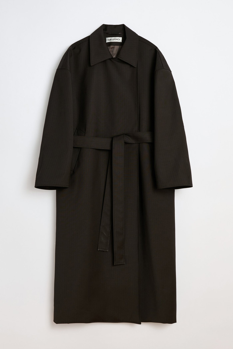 Our Legacy Court Coat Churchill Stripe Membrane Wool 1
