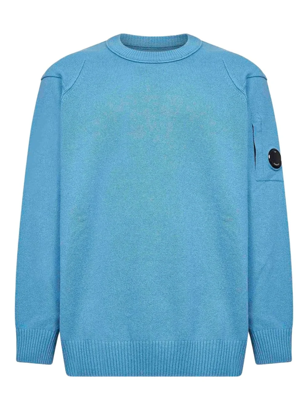 lens-pocket crew-neck sweater - 1