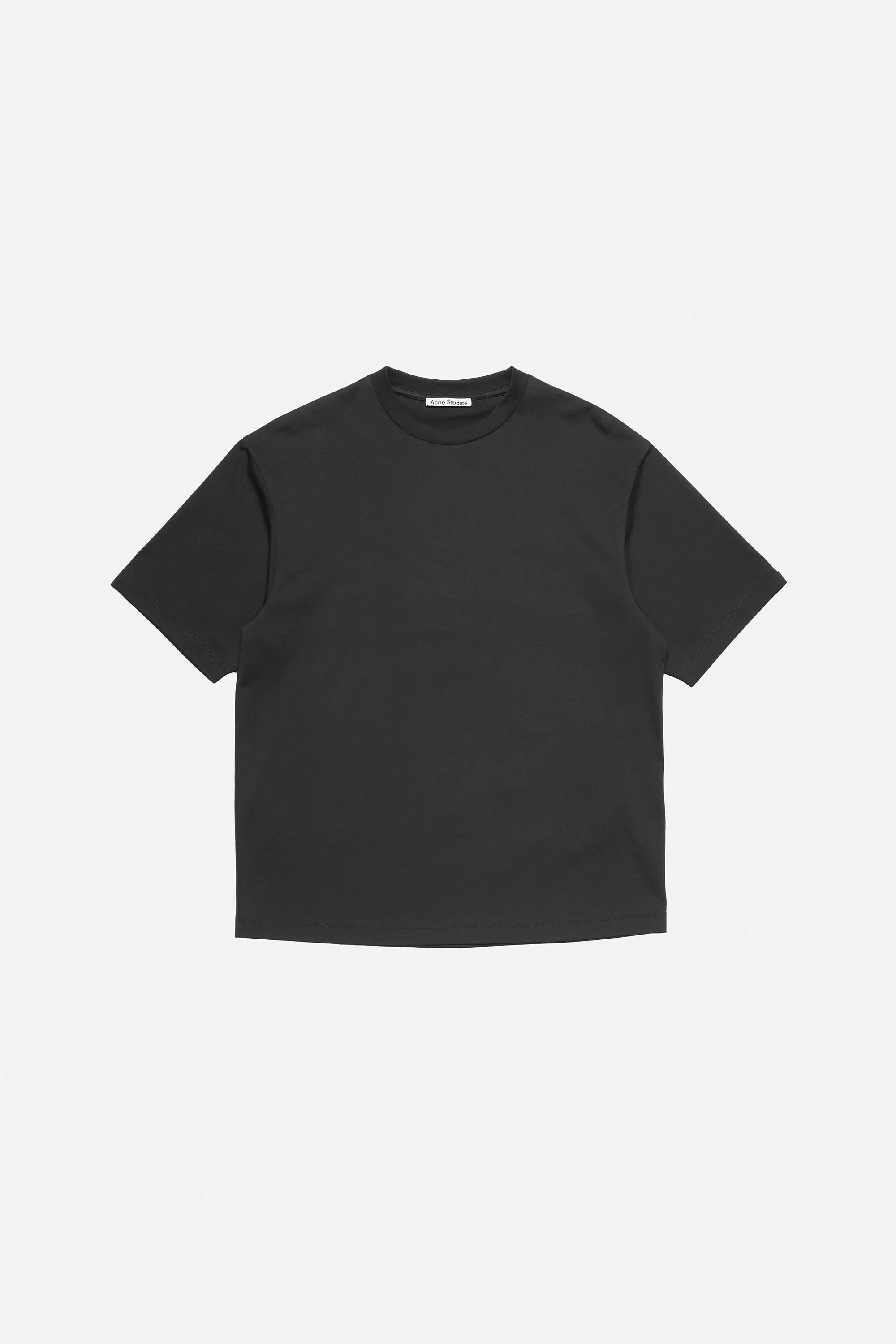 Satin logo t-shirt - relaxed - Black - 1