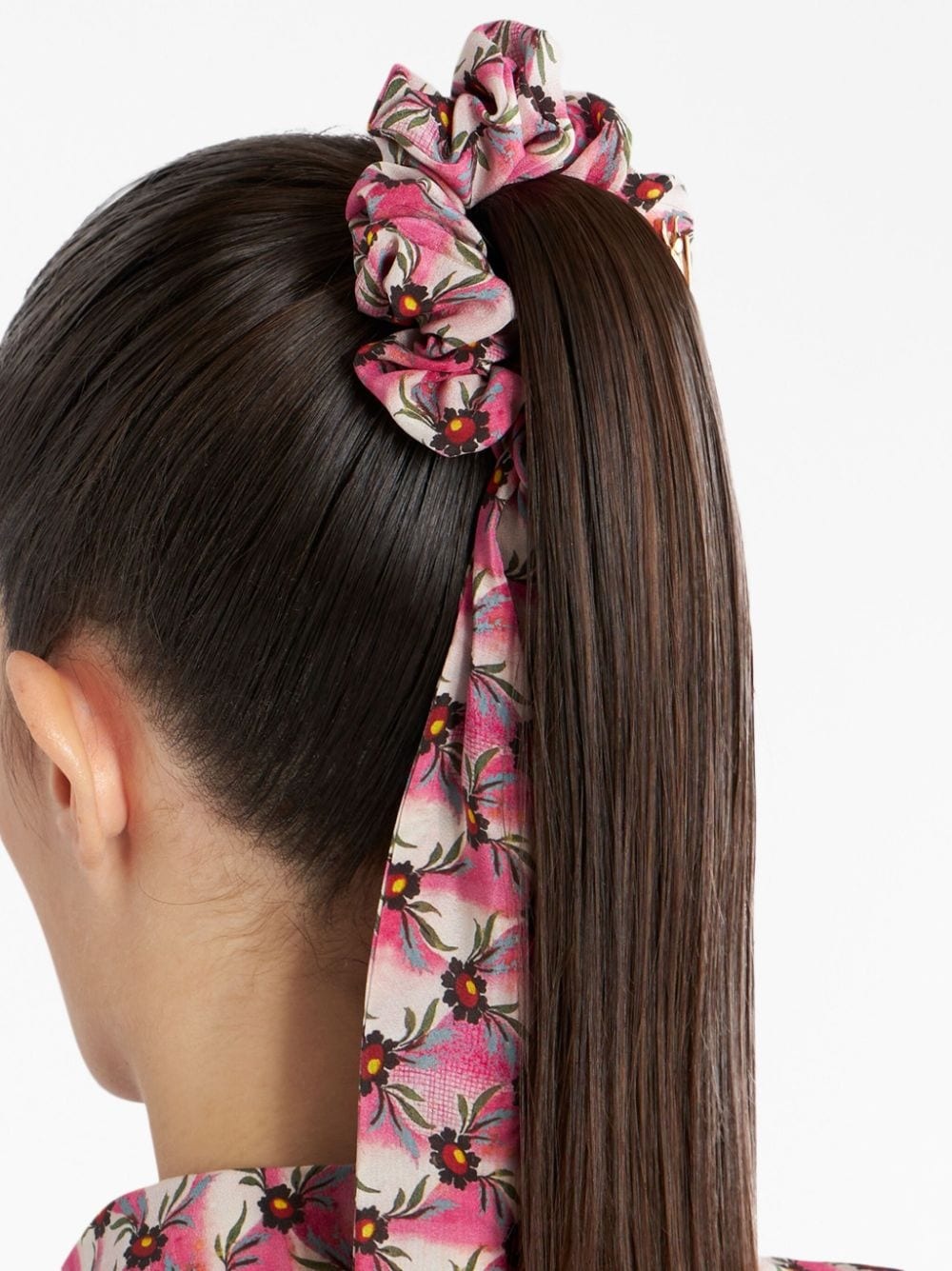 floral-print scrunchie - 3