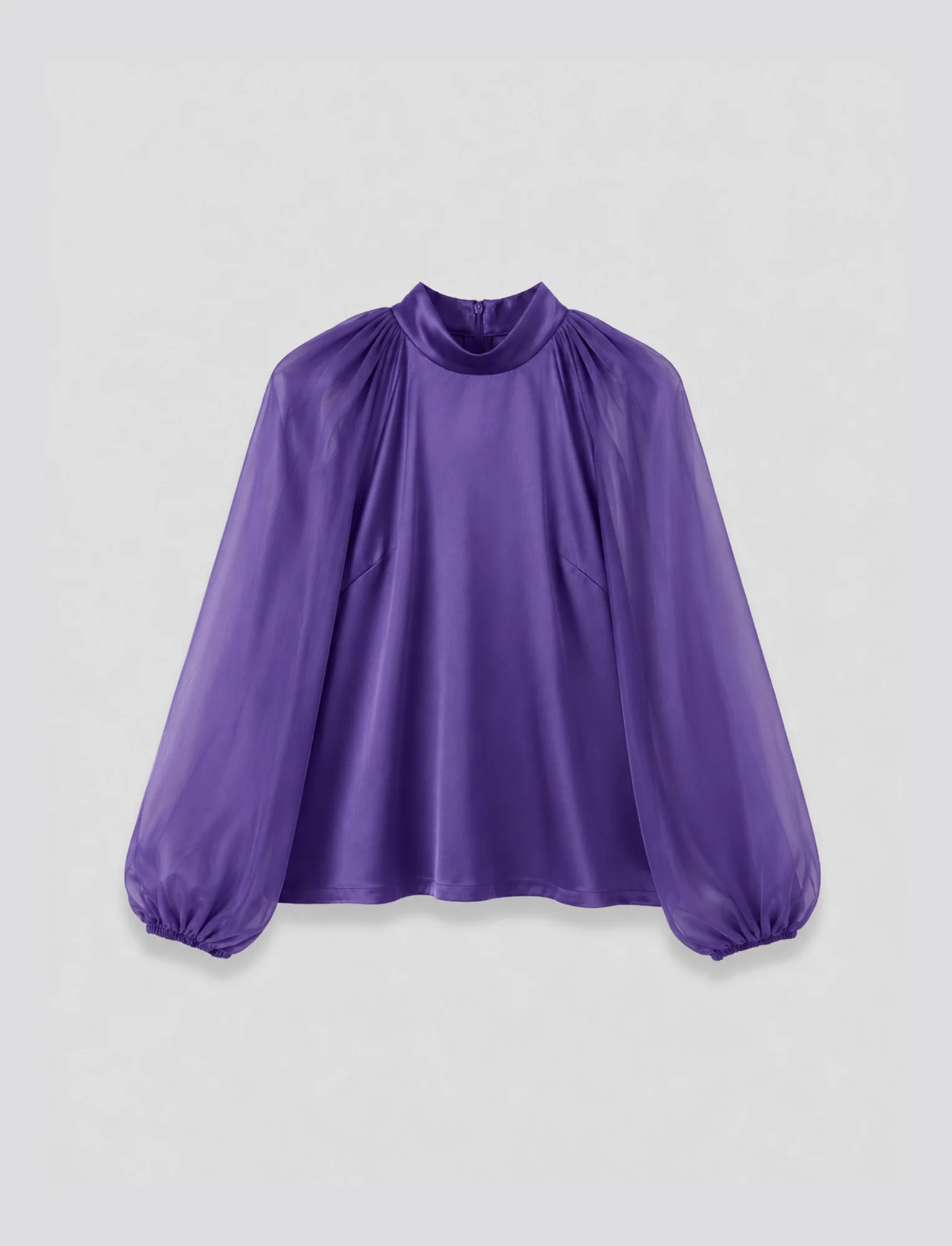 Cave Double Satin Blouse - 1