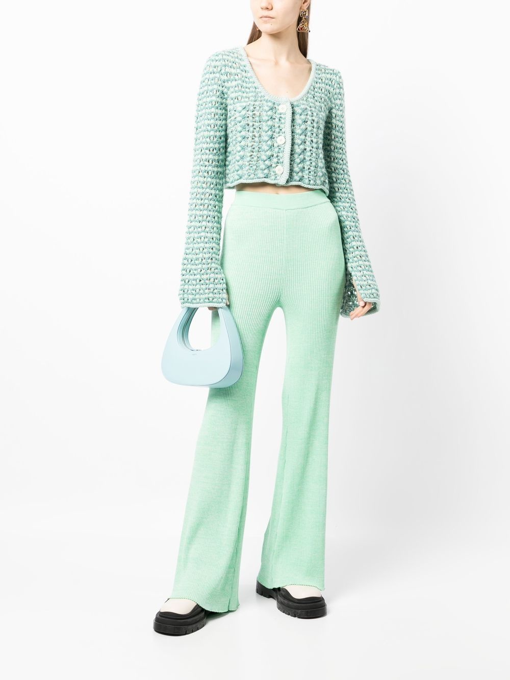 chunky-knit button-down cardigan - 2