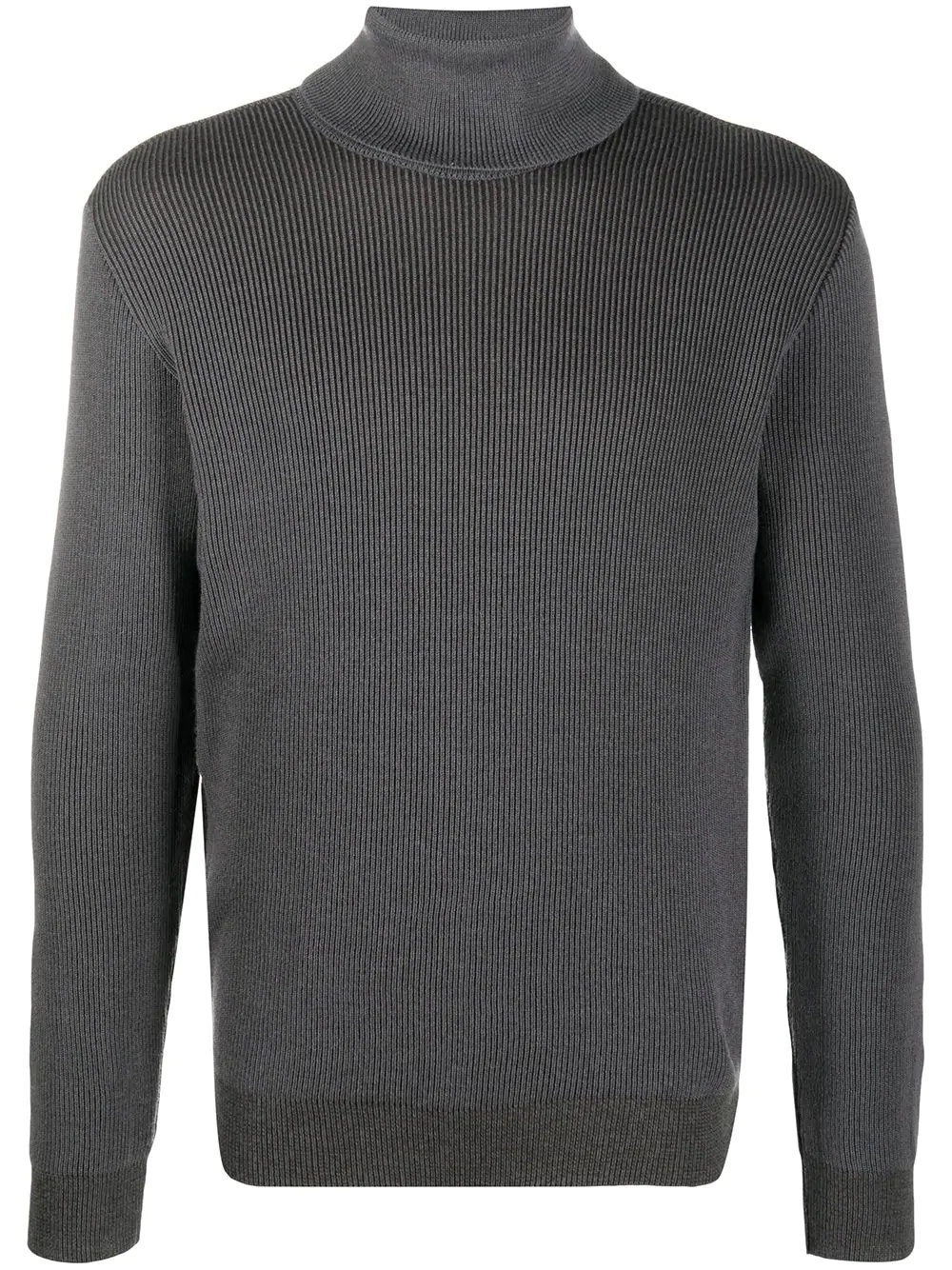 ribbed roll neck jumper - 1