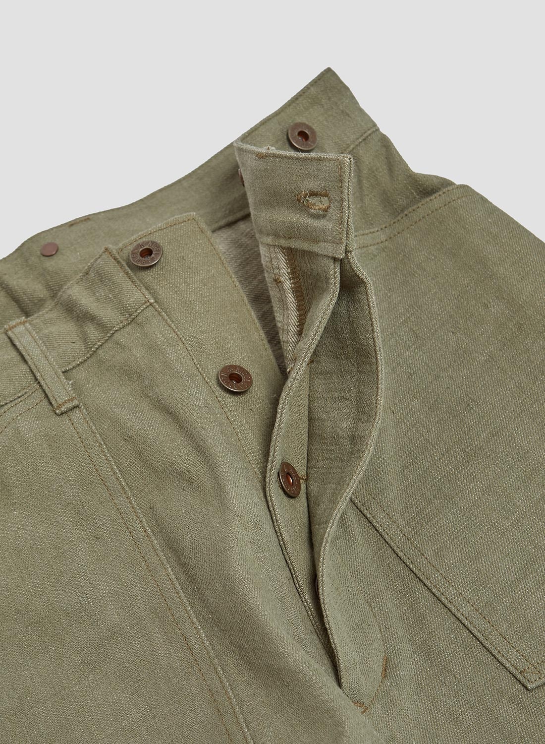 30s US Army Denim in Green - 5