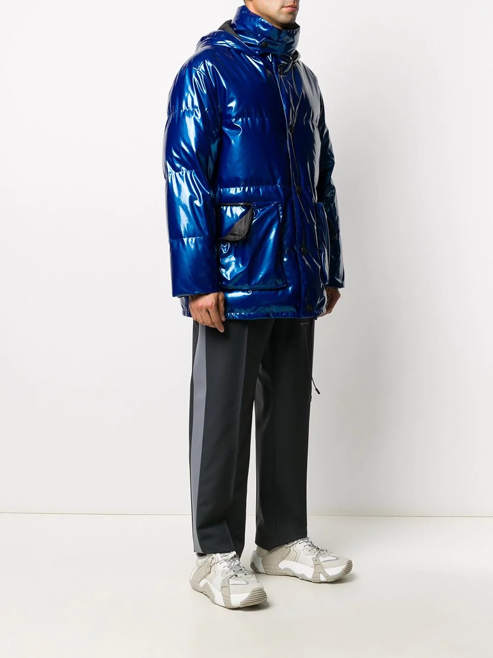 padded rain coat - 4