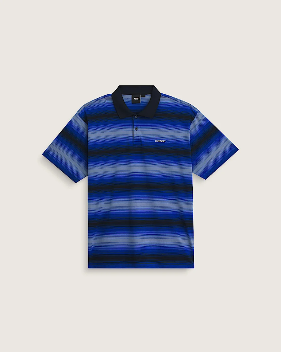 Molino Shadow Stripe Polo Shirt - 1