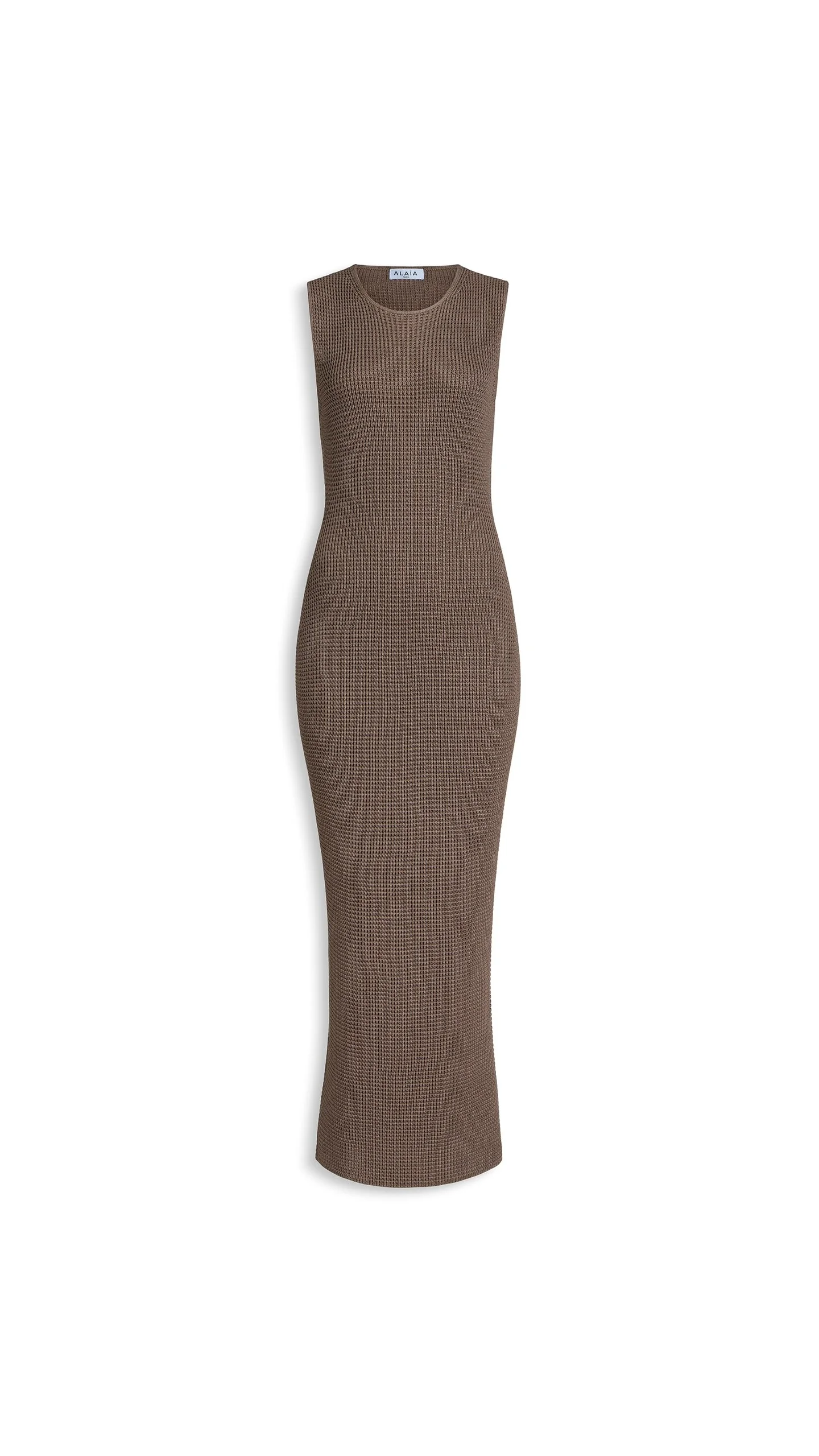 WAFFLE GODETS MIDI DRESS - 1