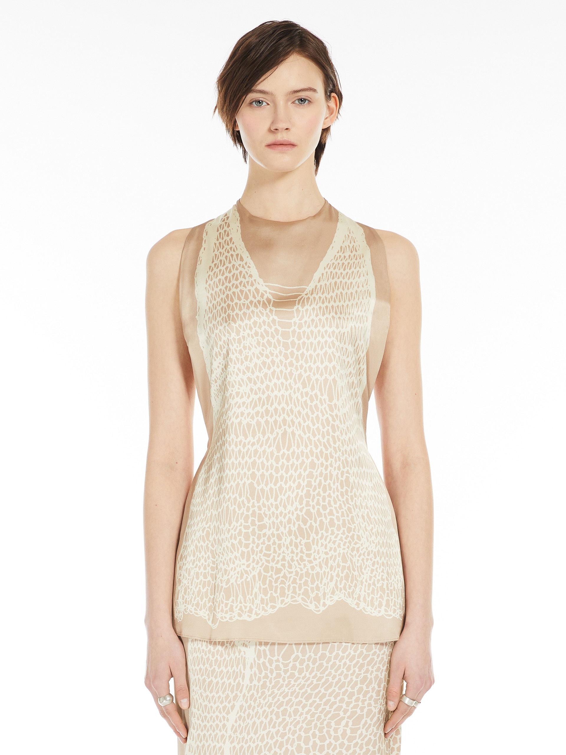 MELINDA Lightweight satin top - 3