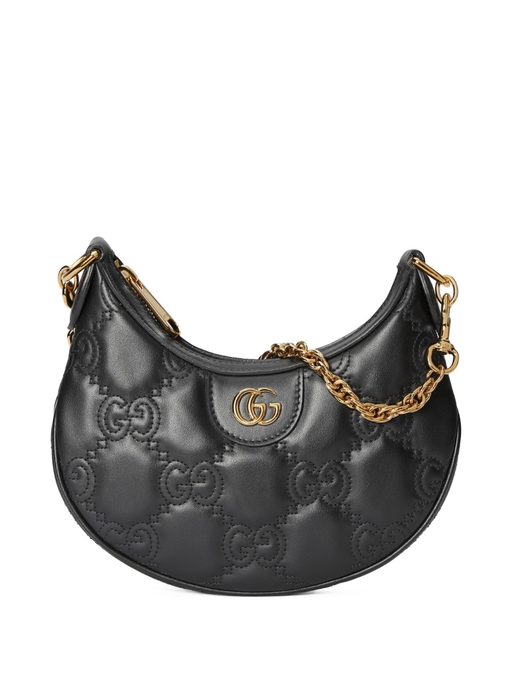 GUCCI GG Matelassé half-moon shaped bag farfetch REVERSIBLE