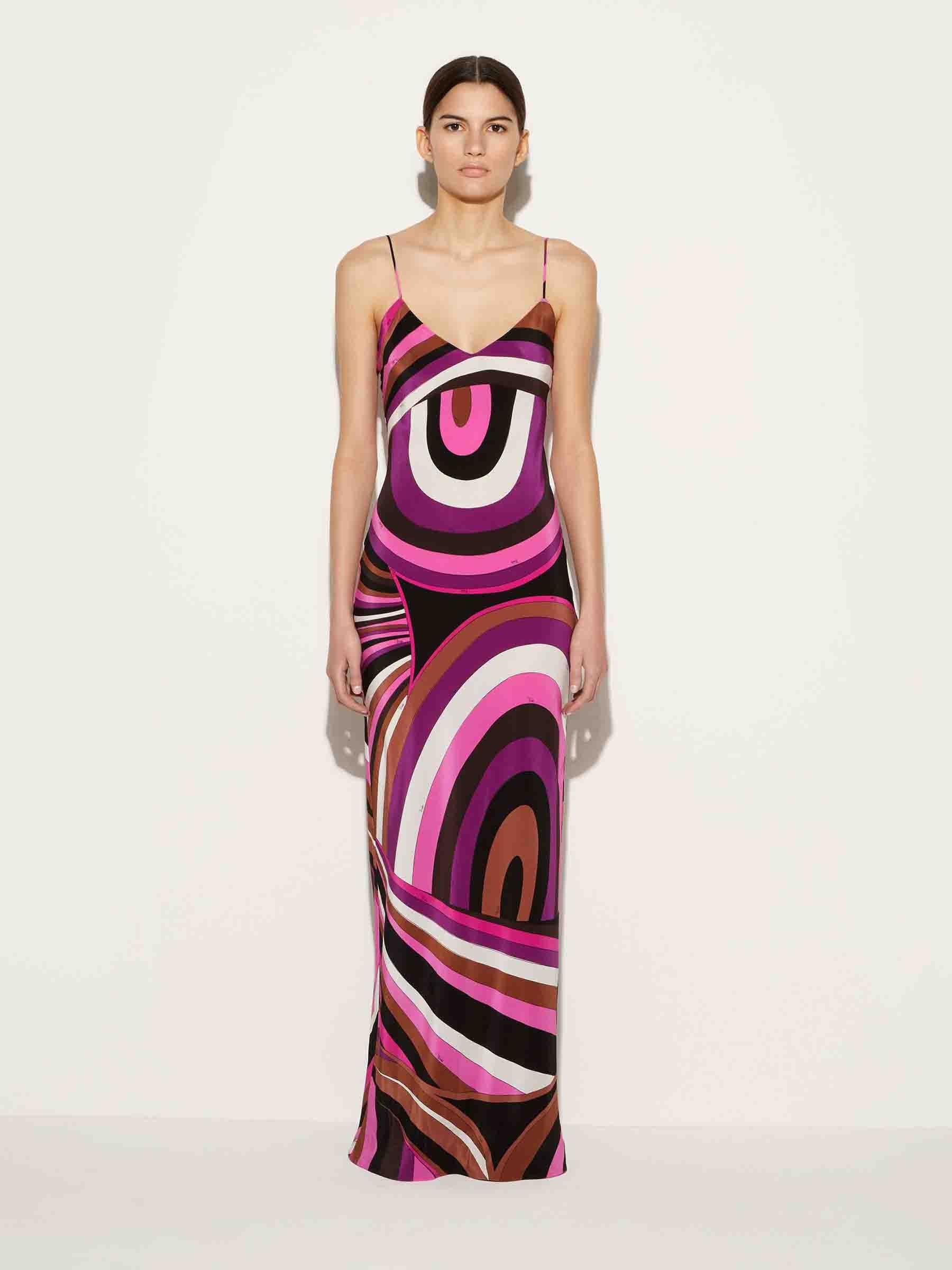 MIDI DRESS WITH IRIDESCENT MOTIF - 2