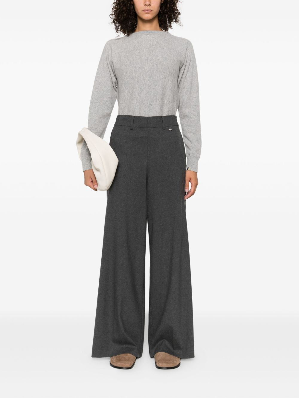 crew-neck cashmere-blend sweater - 2