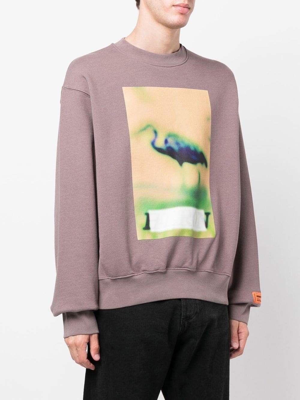 Censored print crew neck sweatshirt - 3