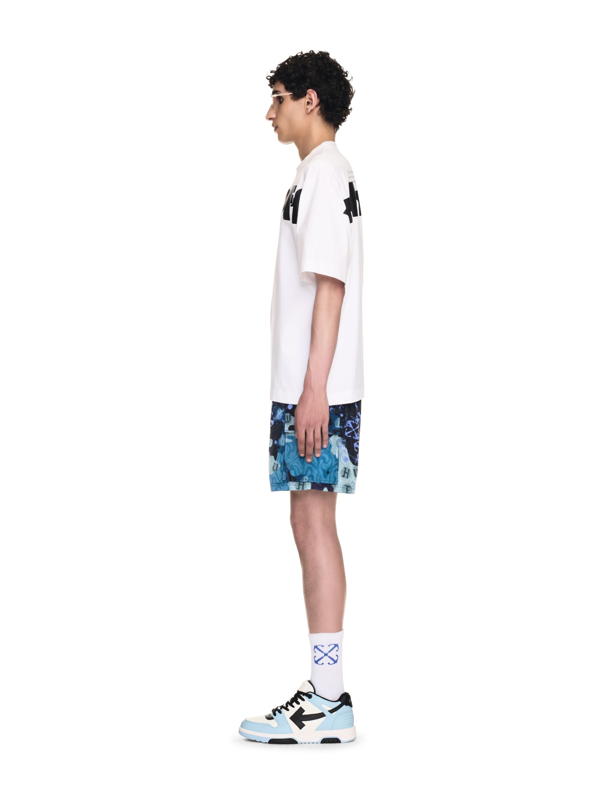 Blue Camo Cargo Swimshorts - 3