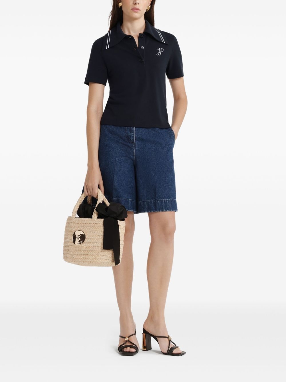 logo-embroidered polo shirt - 2