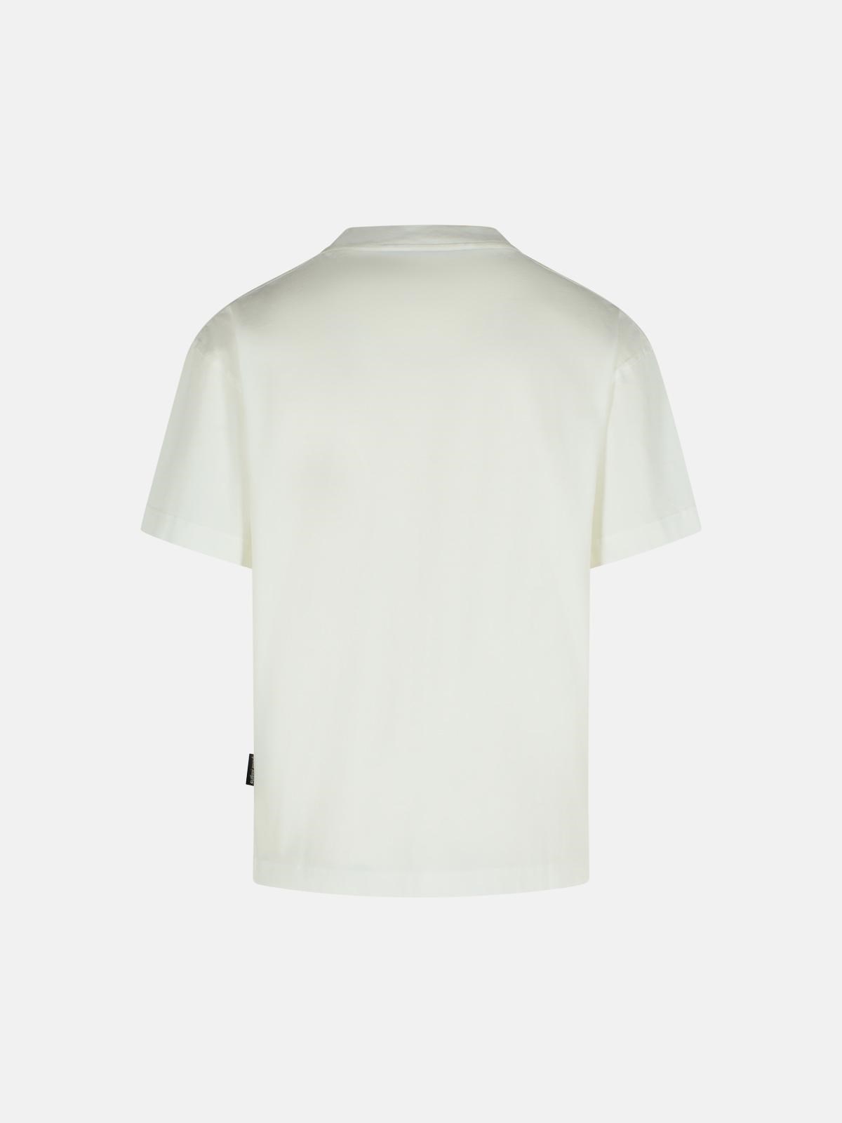 WHITE COTTON T-SHIRT - 3