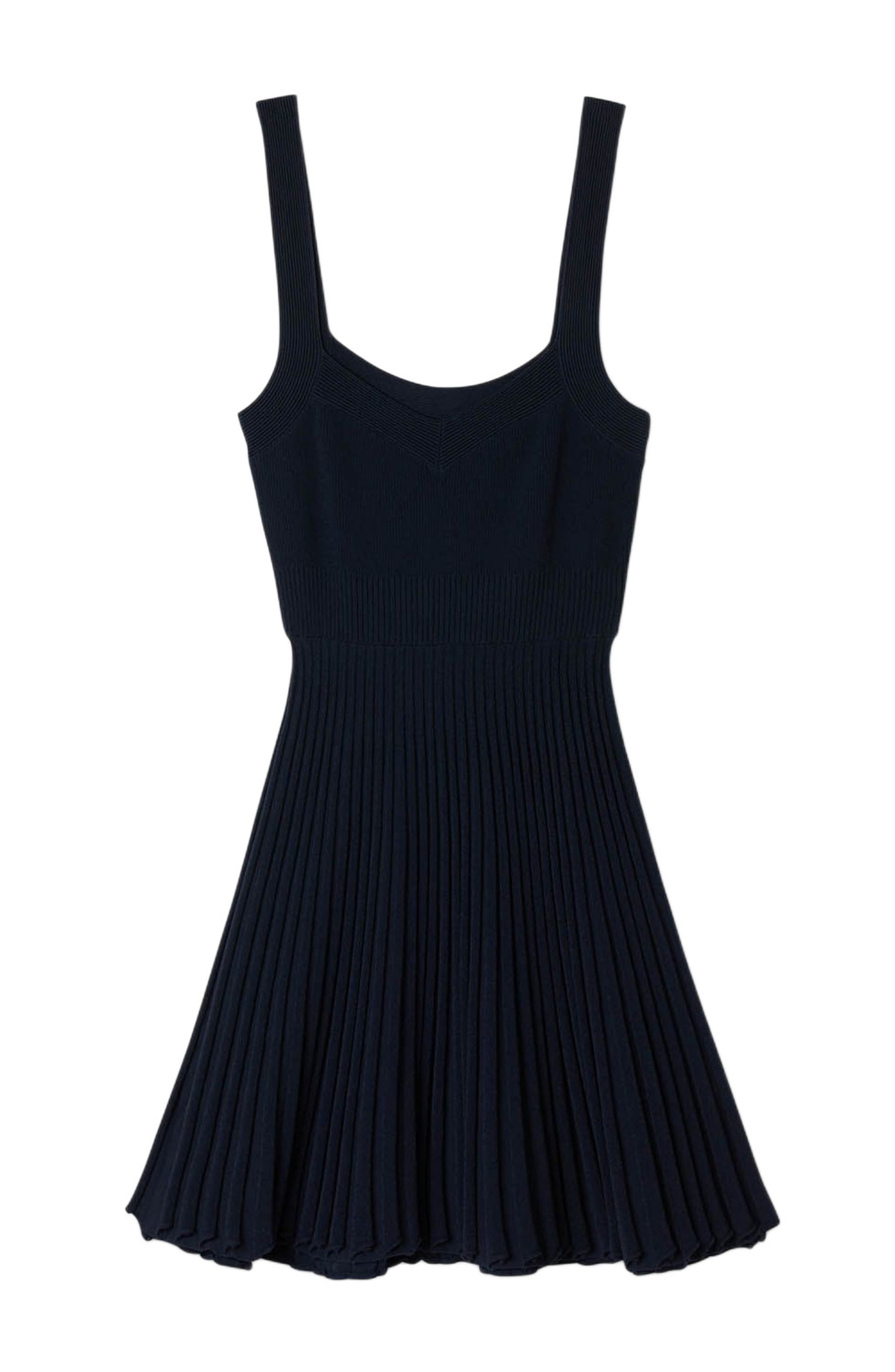 SANDRO Short knit dress in Navy Blue at Nordstrom - 5