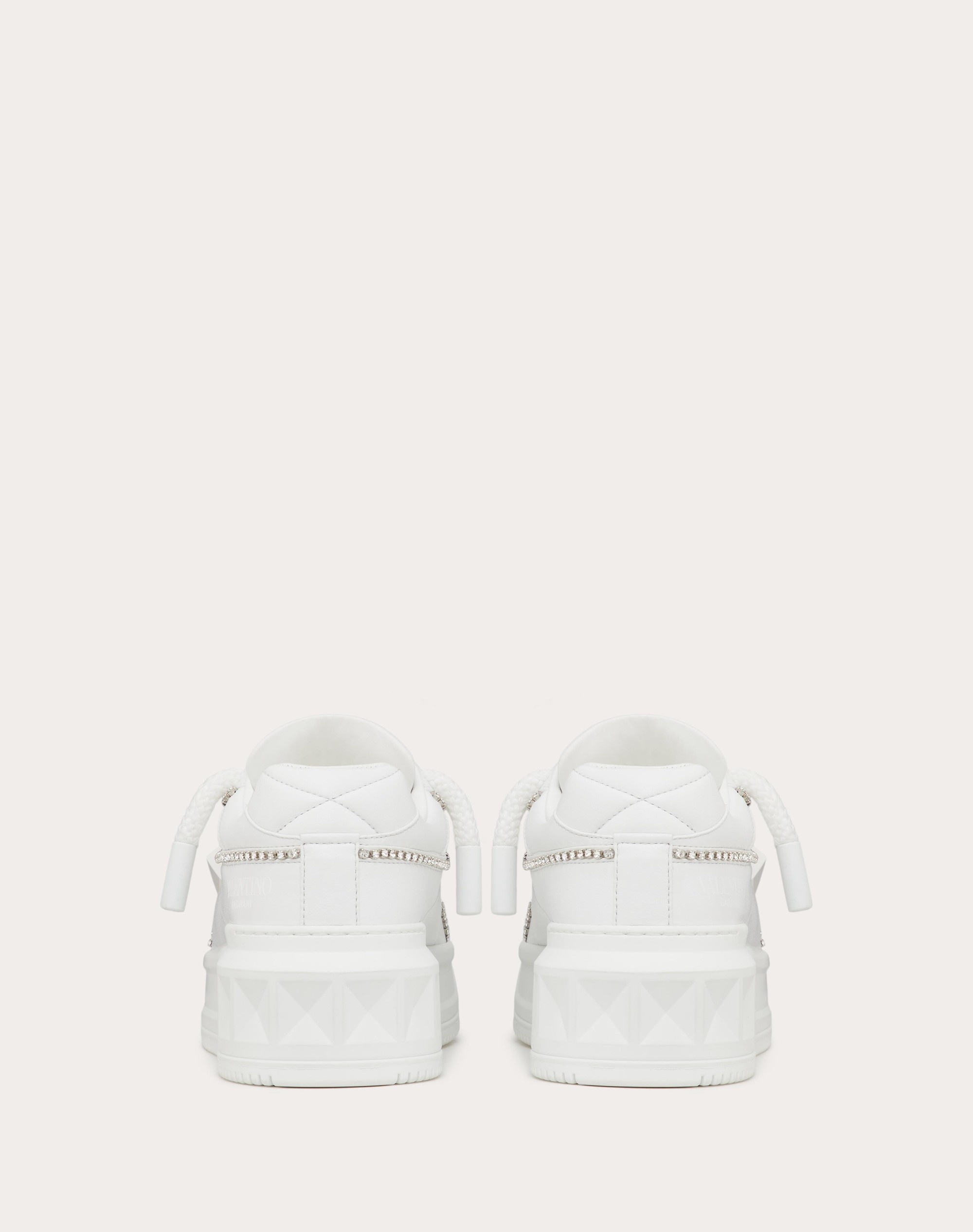 ONE STUD XL TRAINER IN NAPPA LEATHER WITH CRYSTALS - 3