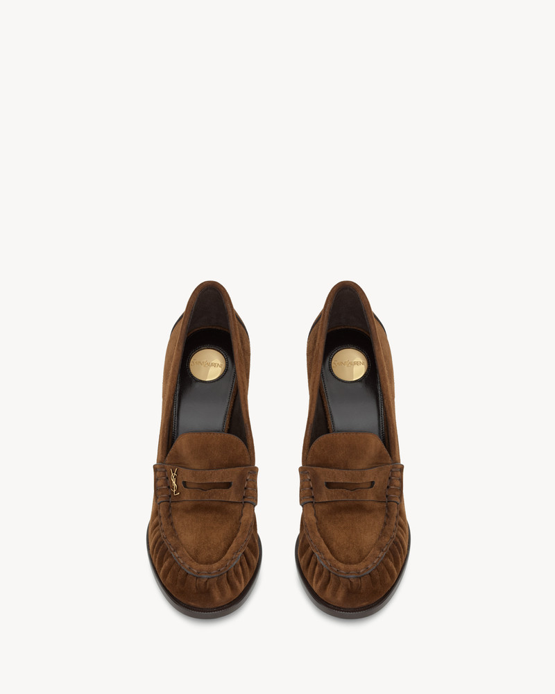 SAINT LAURENT LE LOAFER PUMPS IN SUEDE outlook