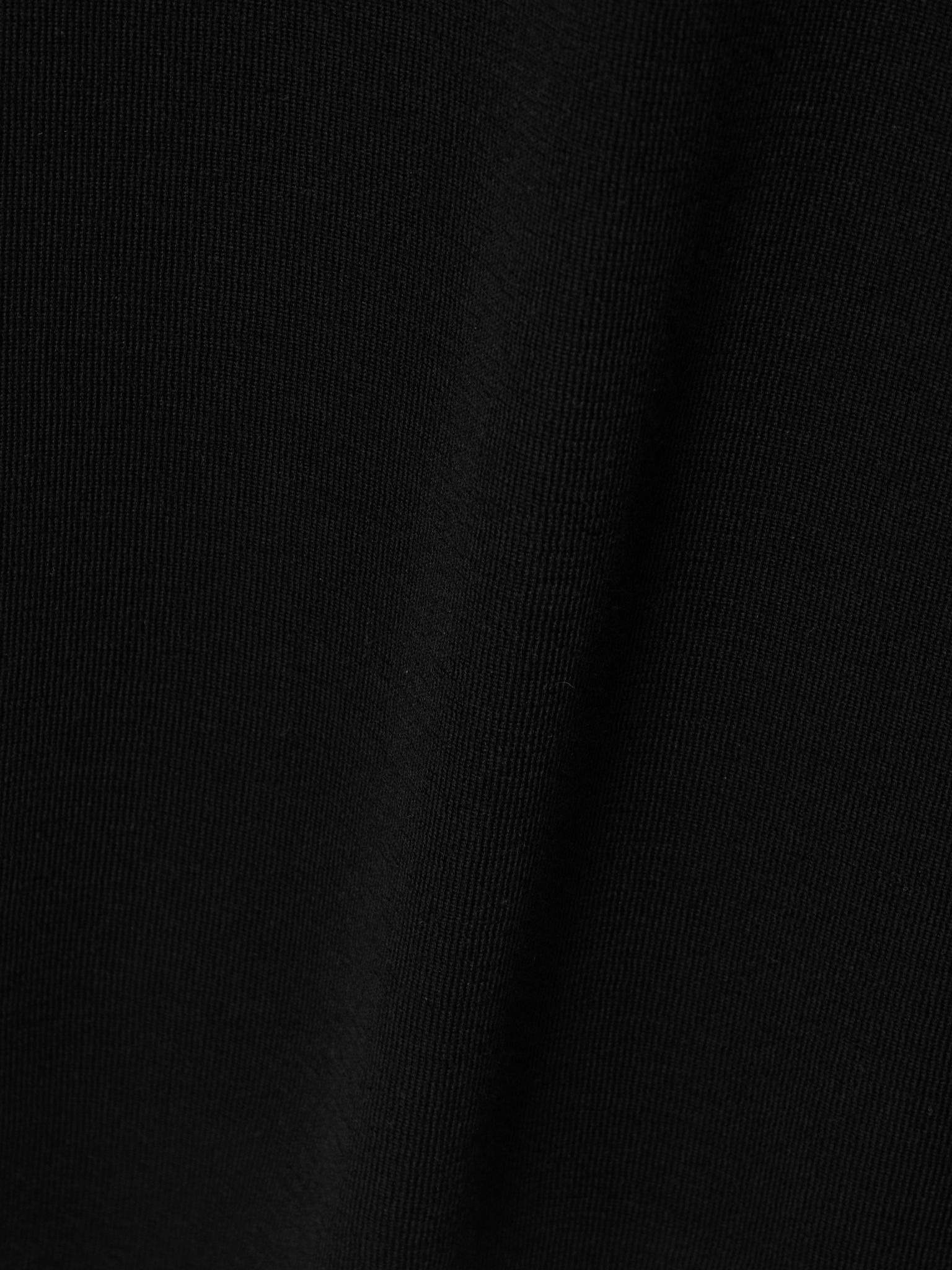 Wool midi skirt Black - 4