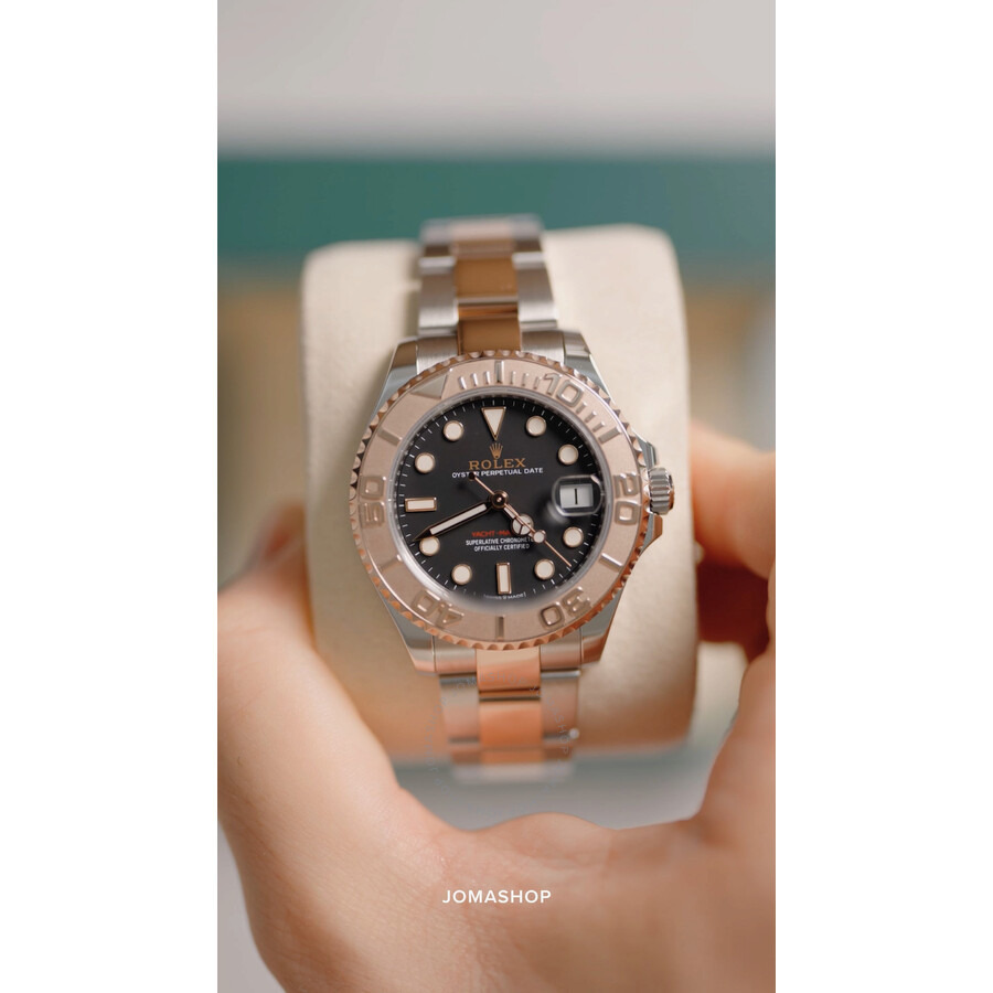 Rolex Yacht-Master 37 Automatic Black Dial Ladies Steel and 18K Everose Gold Oyster Watch 268621BKSO - 5