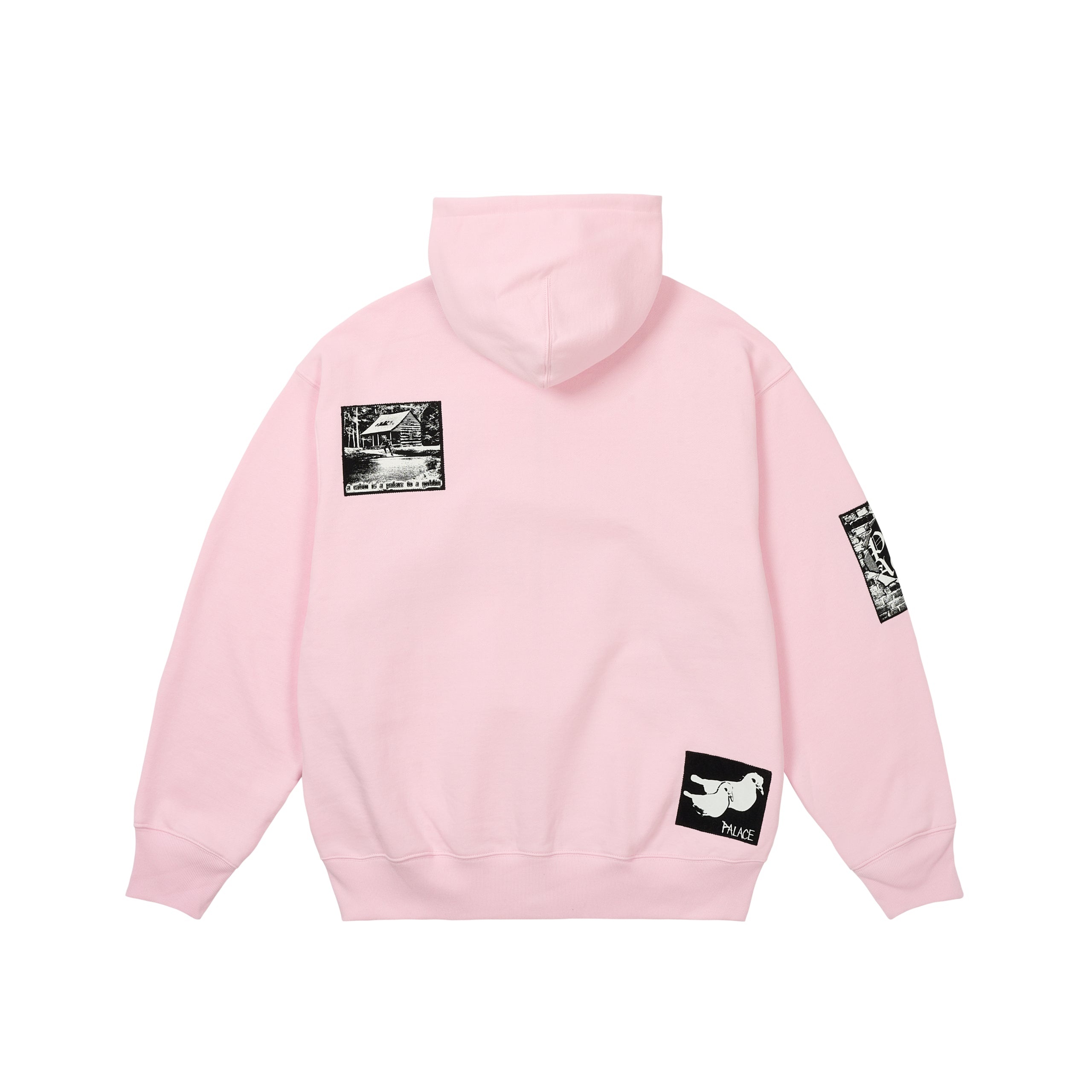 PALACE PATCH UP ZIP HOOD LUSH FLUSH - 46iyaq4oelsm | REVERSIBLE