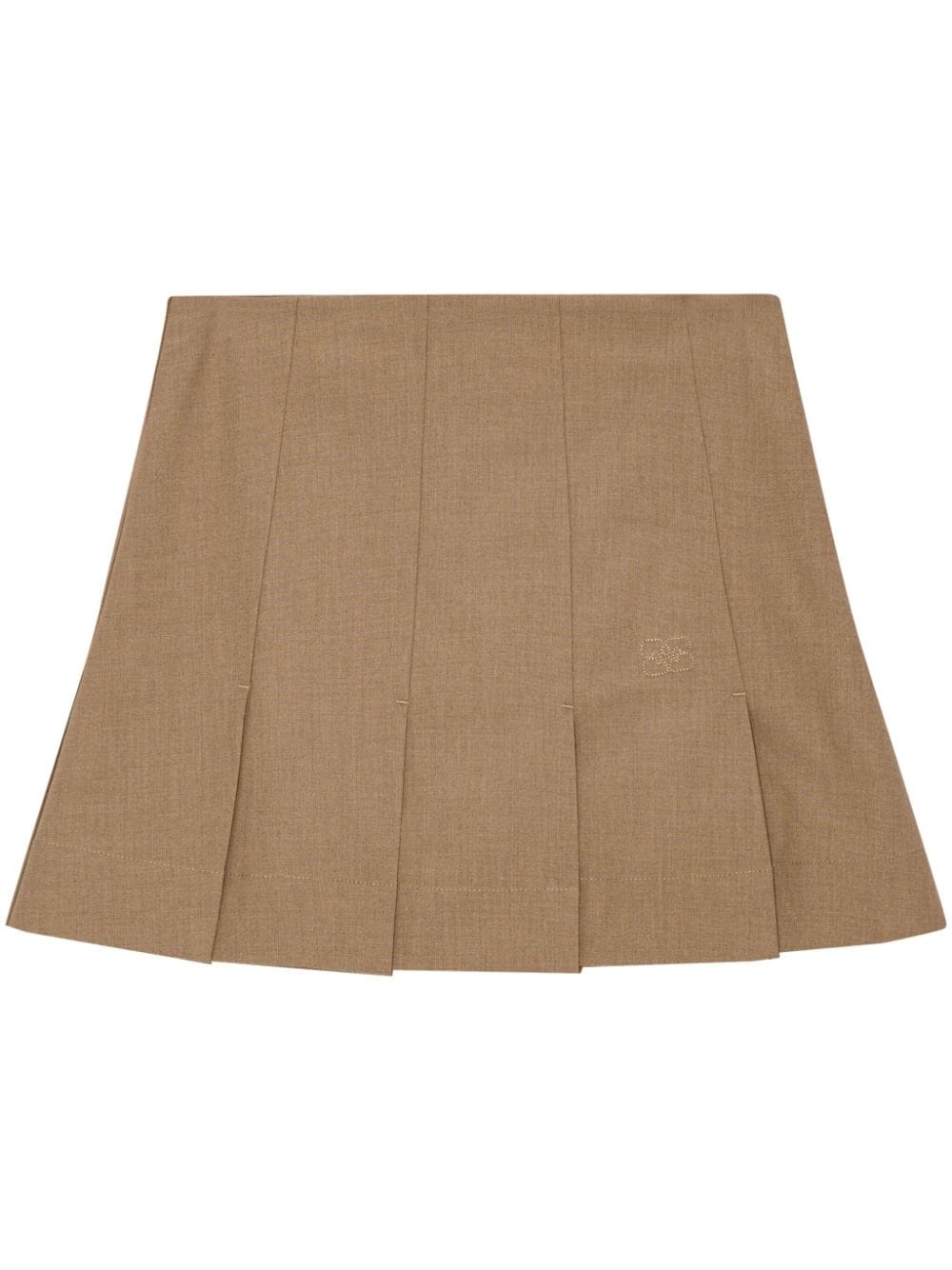 drapey mélange mini skirt - 1