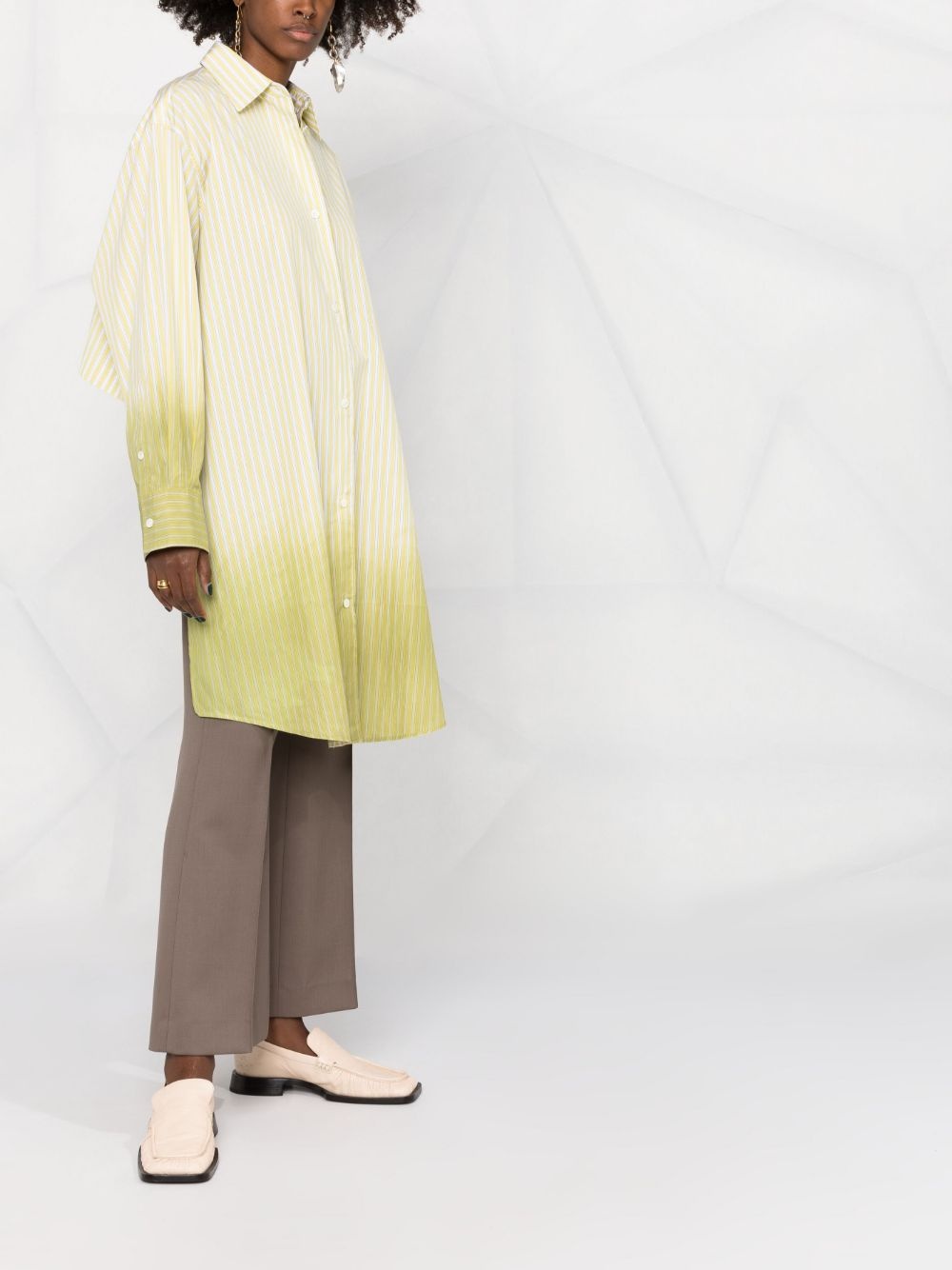 gradient high-low hem shirt - 4