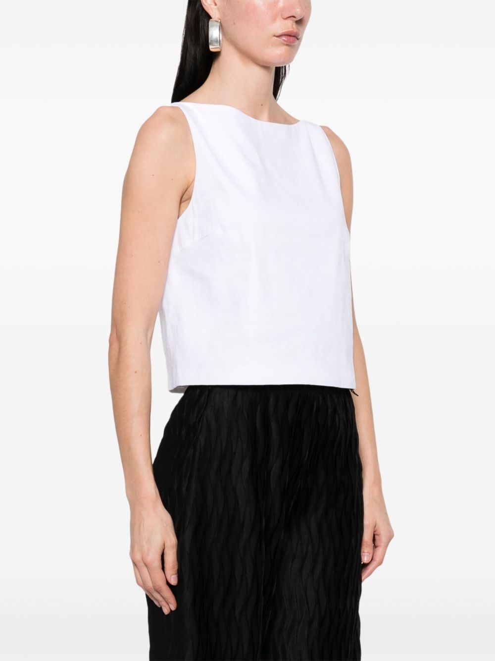 boat-neck top - 3