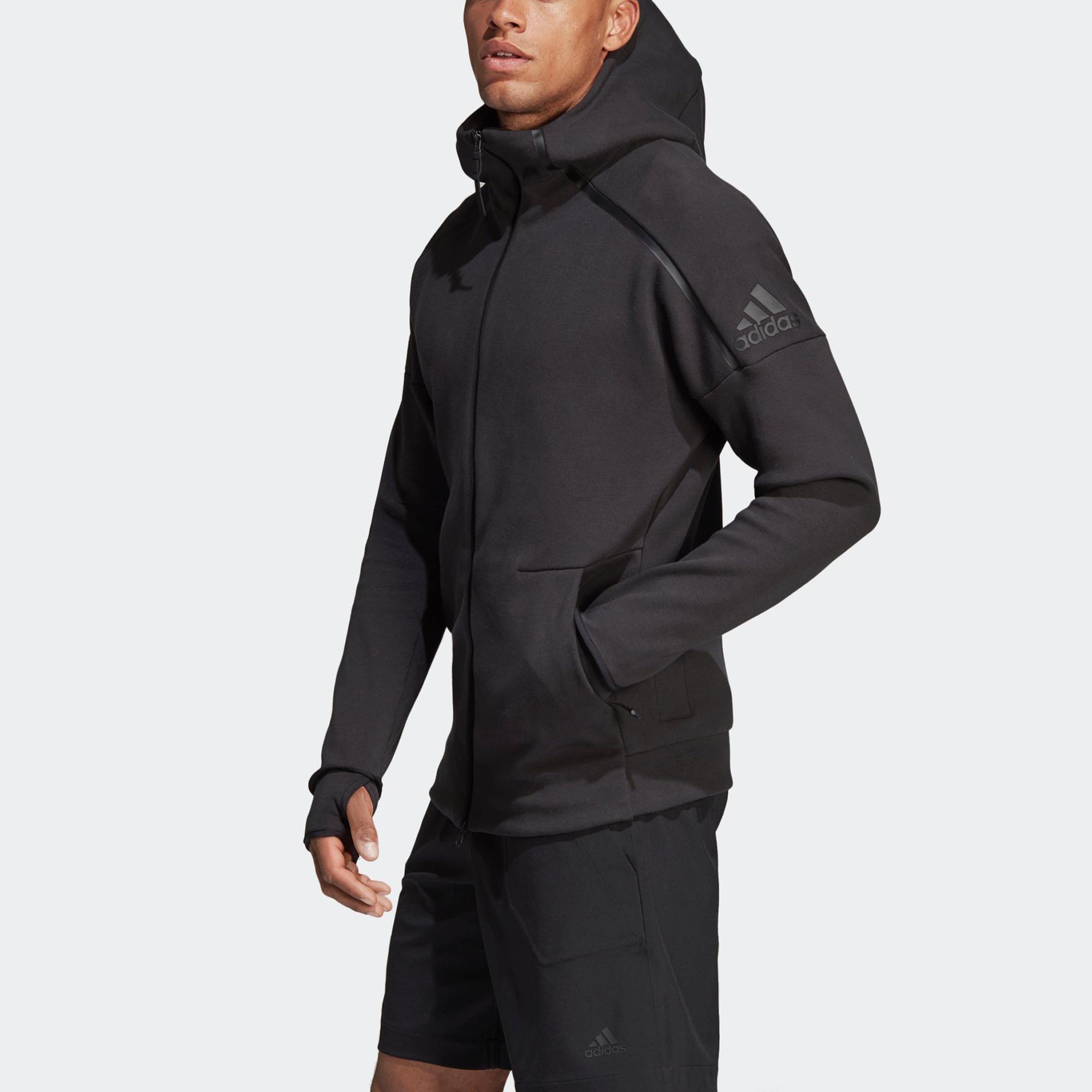 adidas Zne Hoody 2 Athleisure Casual Sports Hooded Jacket Black CW6482 - 5