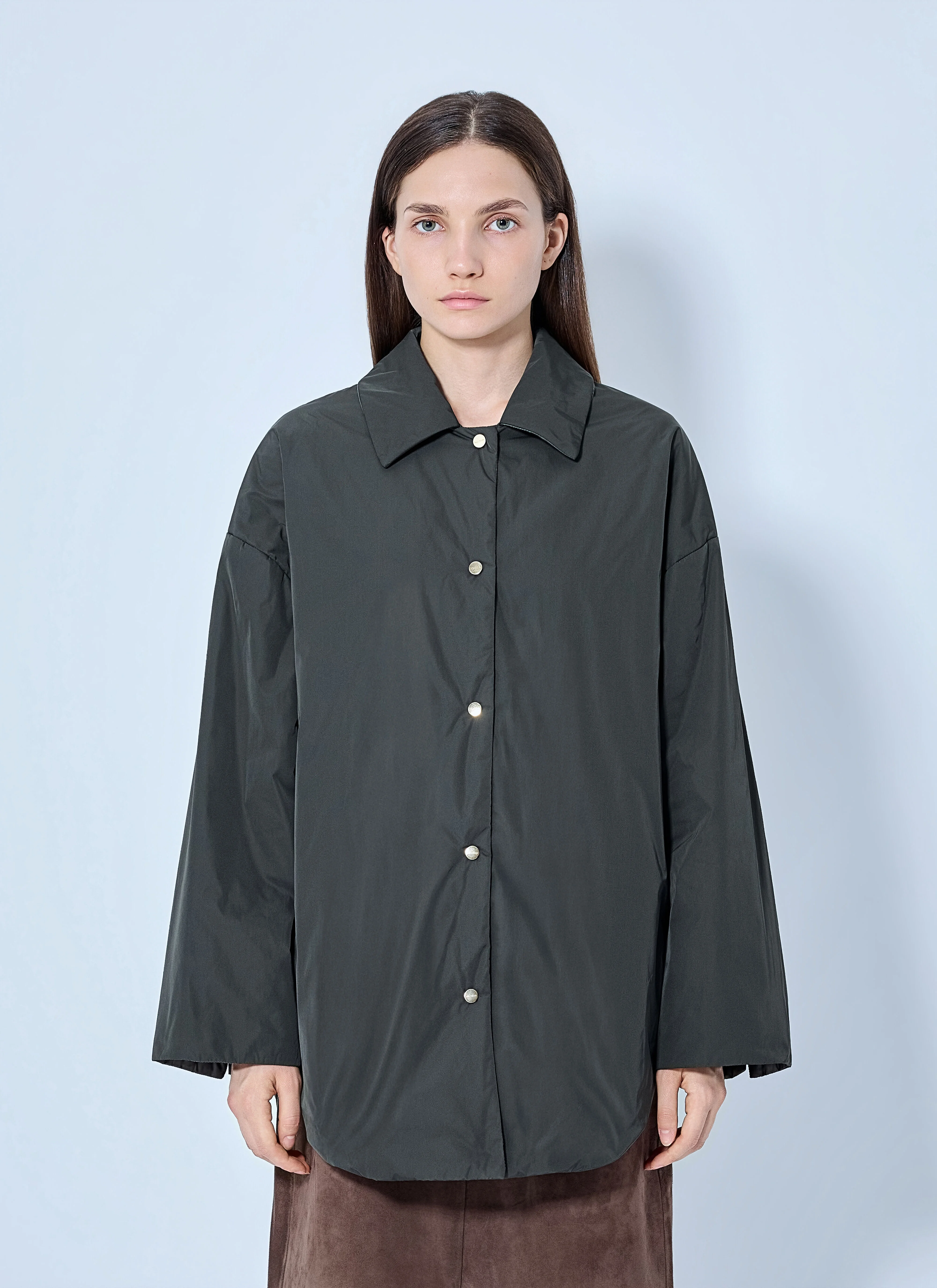 Oversized Button-Down Jacket - 1