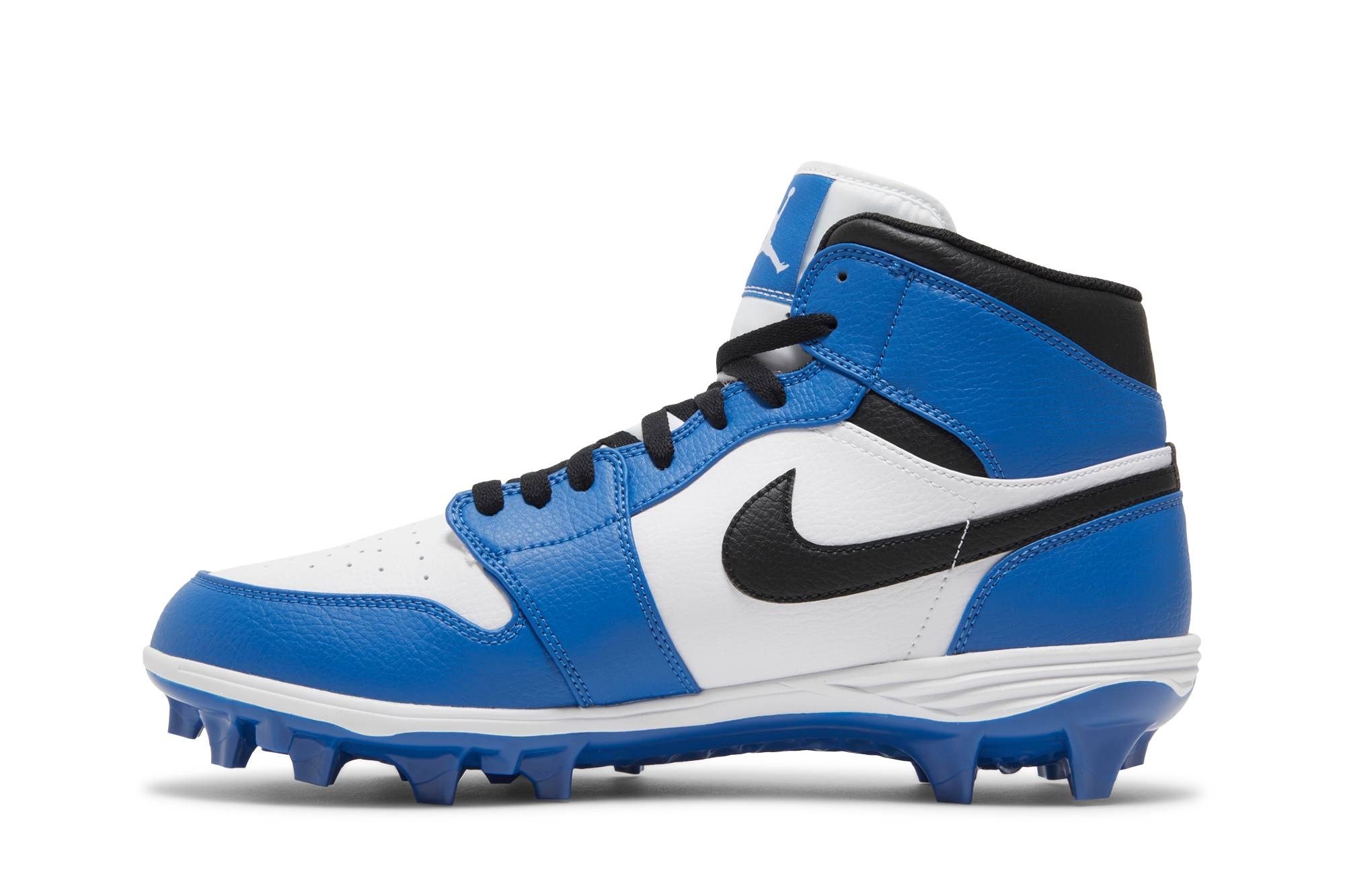 Jordan 1 Mid TD Cleat 'White Black Royal' - 3