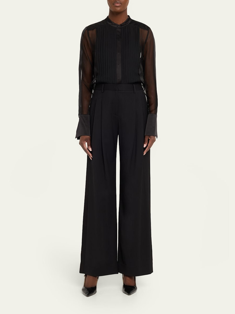 TWP Sulli Pants with Tux Stripes in Stretch Wool Suiting outlook