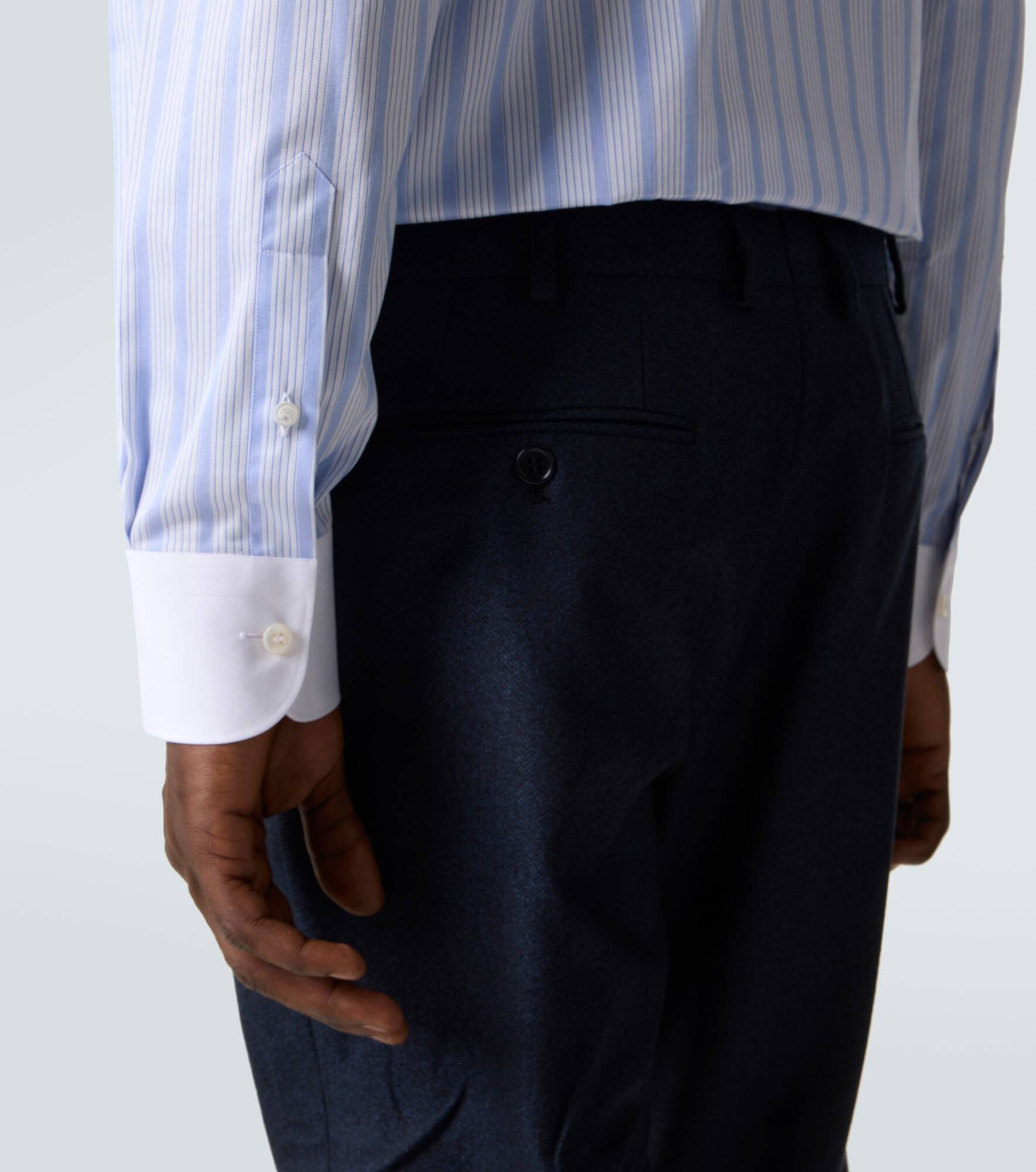 Striped cotton poplin shirt - 6