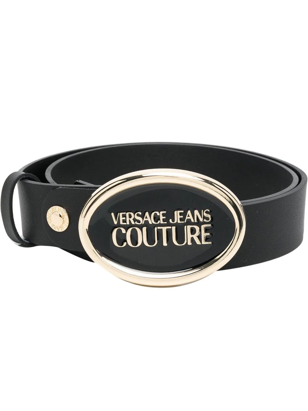 oval logo buckle belt - 1